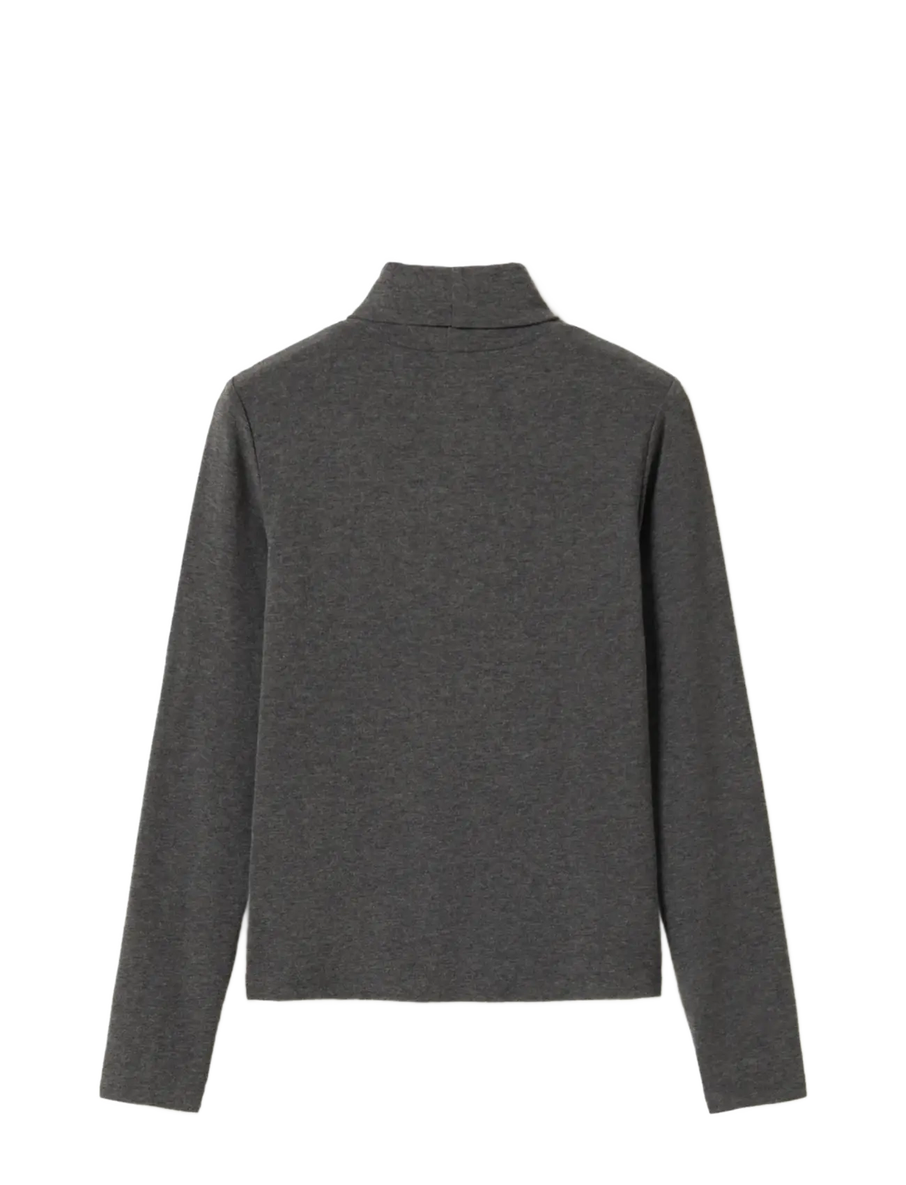 Noella - N-Maritza LS Top - rullekraver - dark grey melange - 3