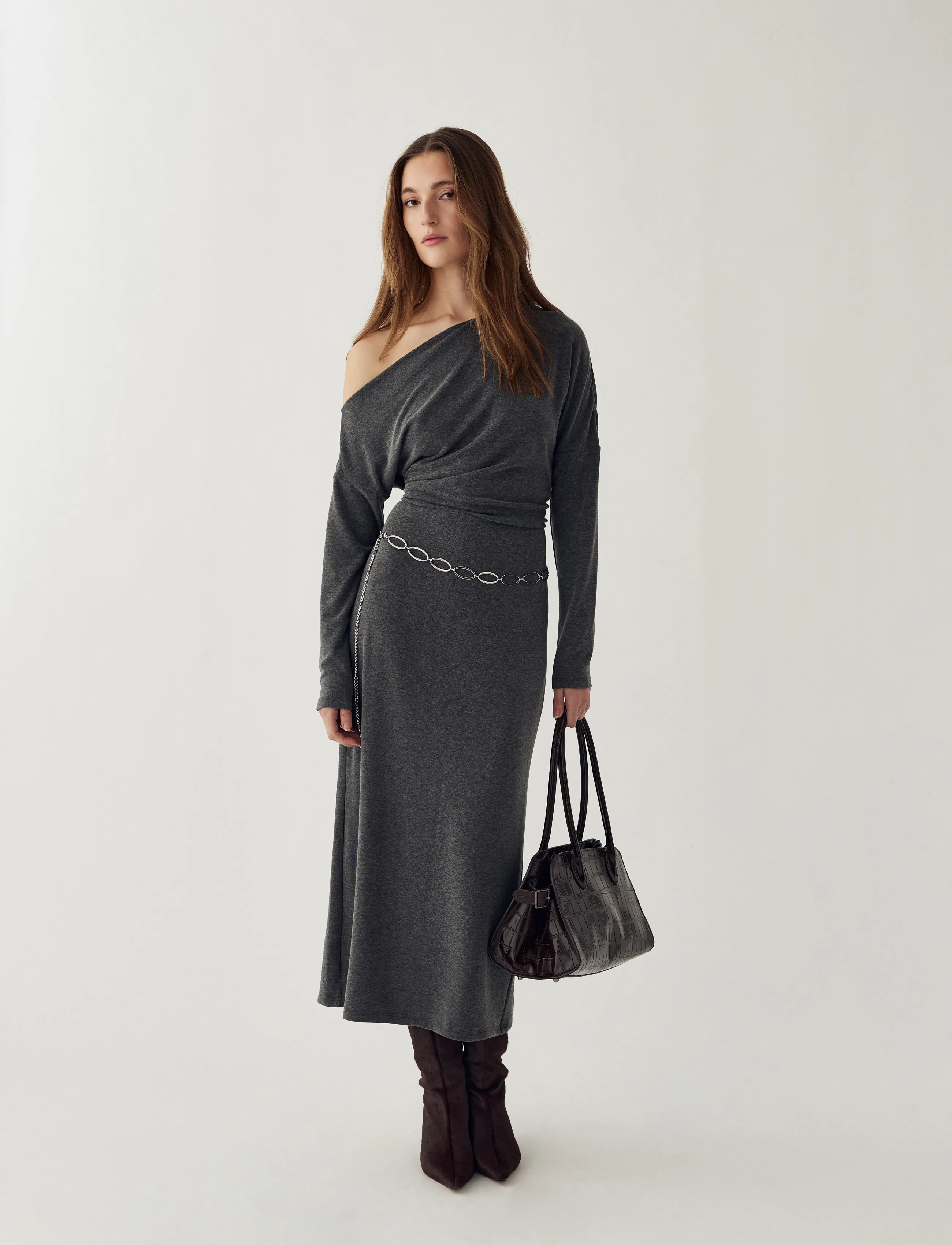Noella N-Meena Dress - Noella - DARK GREY MELANGE / grey