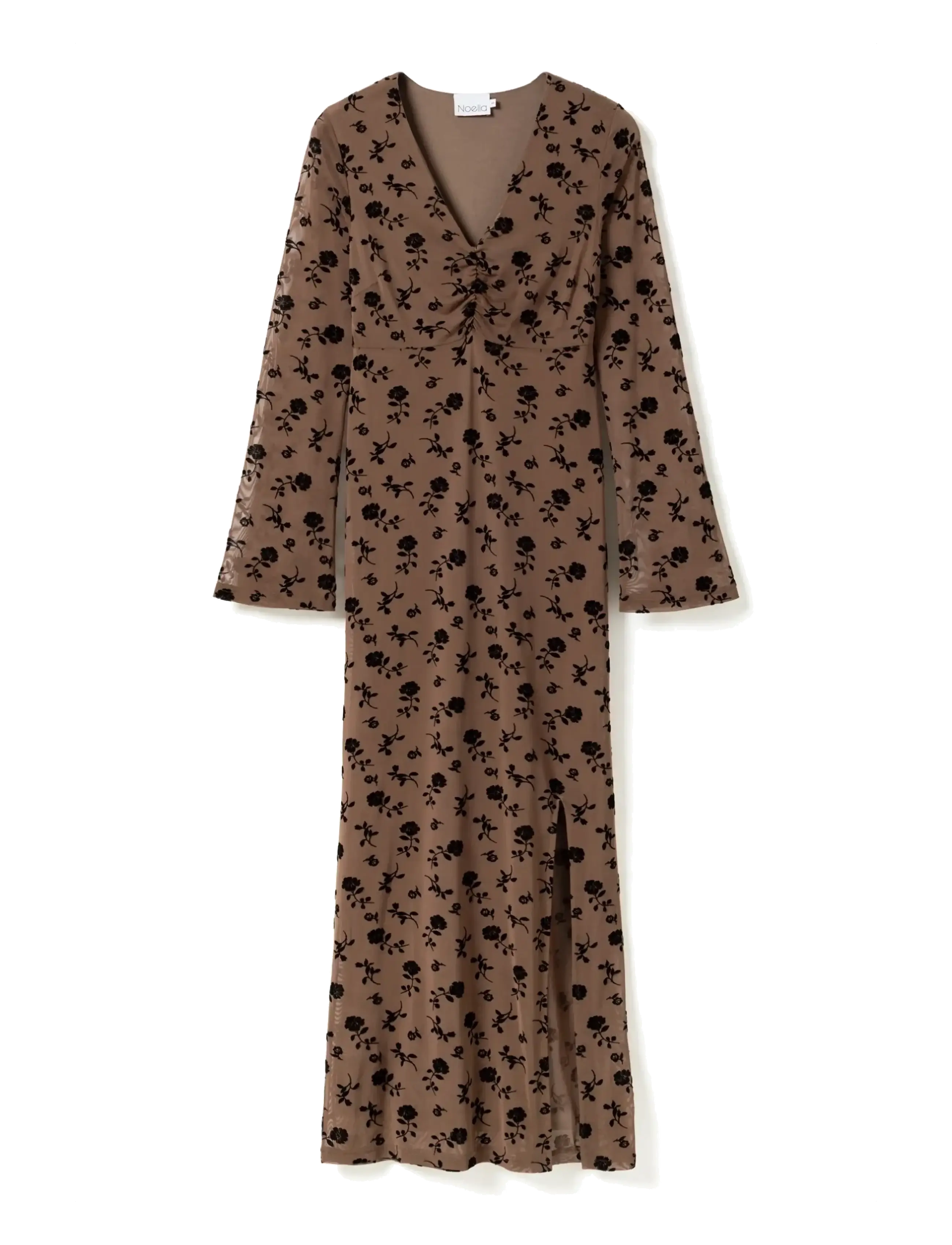 Noella Kameyella Dress - Maxi kjoler - CLARITY MOREL PRINT / brown