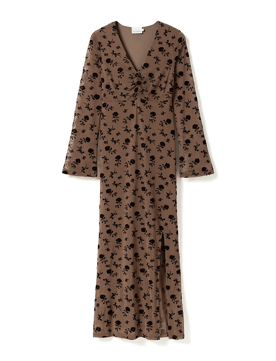 Noella - Kameyella Dress - maxi kjoler - clarity morel print - 1