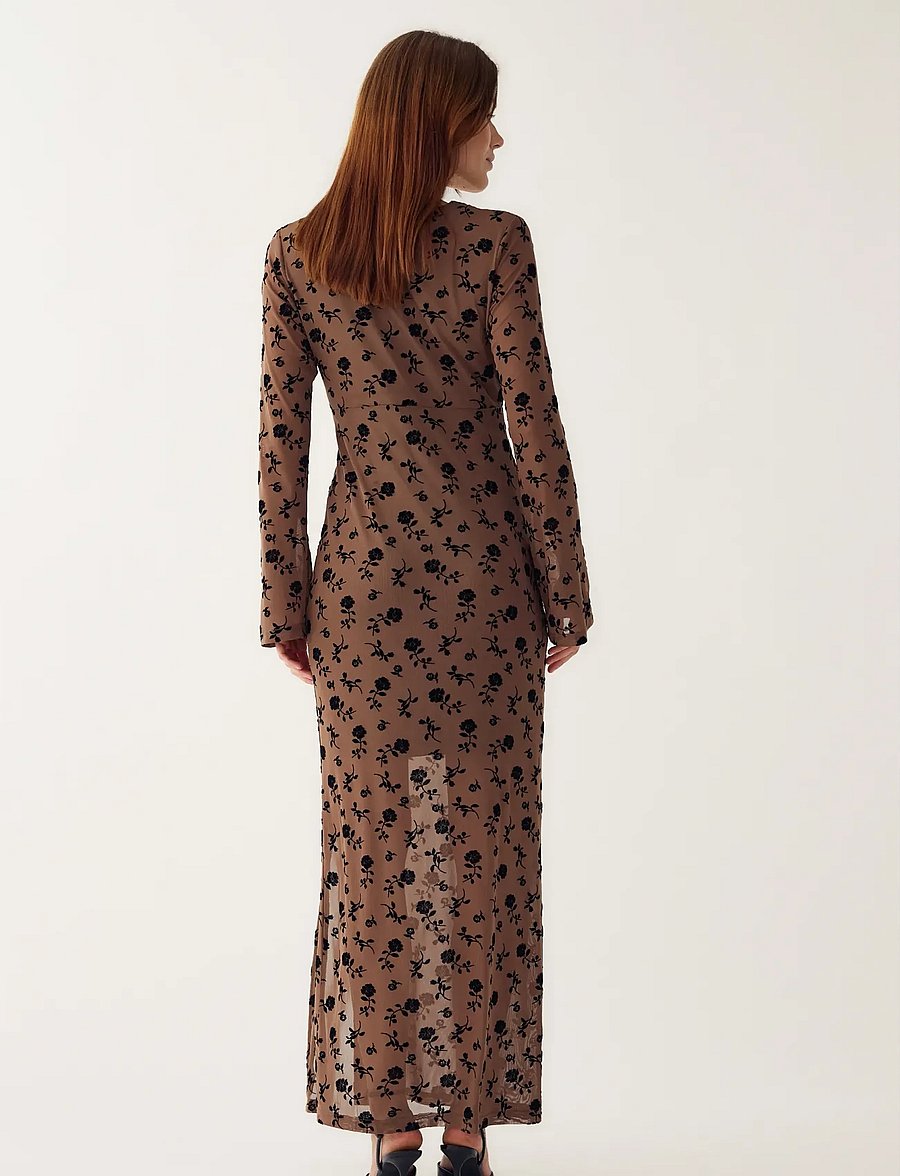 Noella - Kameyella Dress - maxi kjoler - clarity morel print - 4