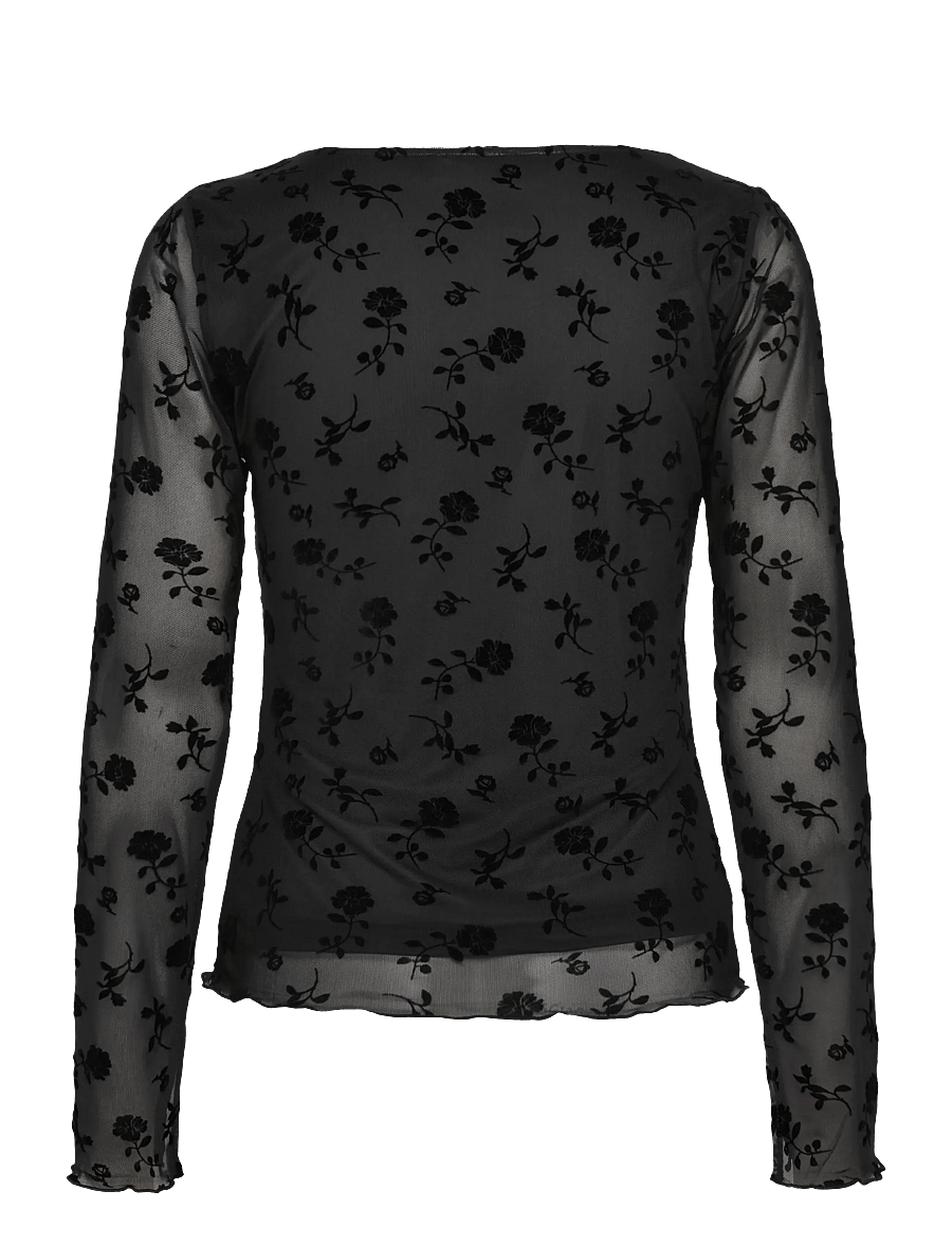 Noella - Lucille Top - langärmlige tops - clarity black print - 2