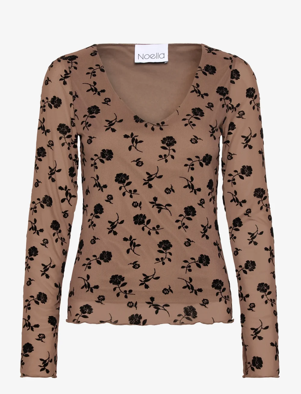 Noella - Lucille Top - langärmlige tops - clarity morel print - 1