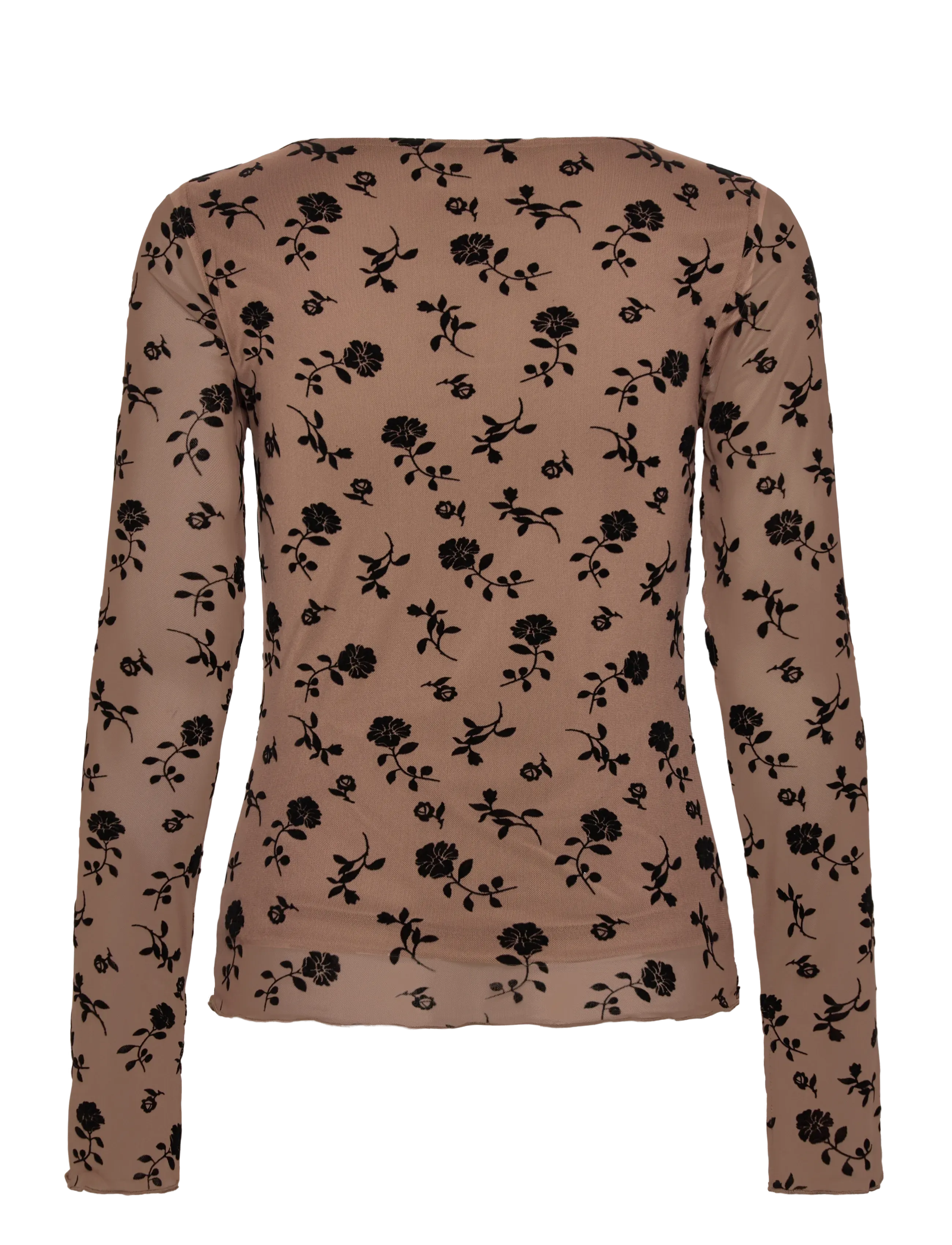 Noella - Lucille Top - langærmede toppe - clarity morel print - 2