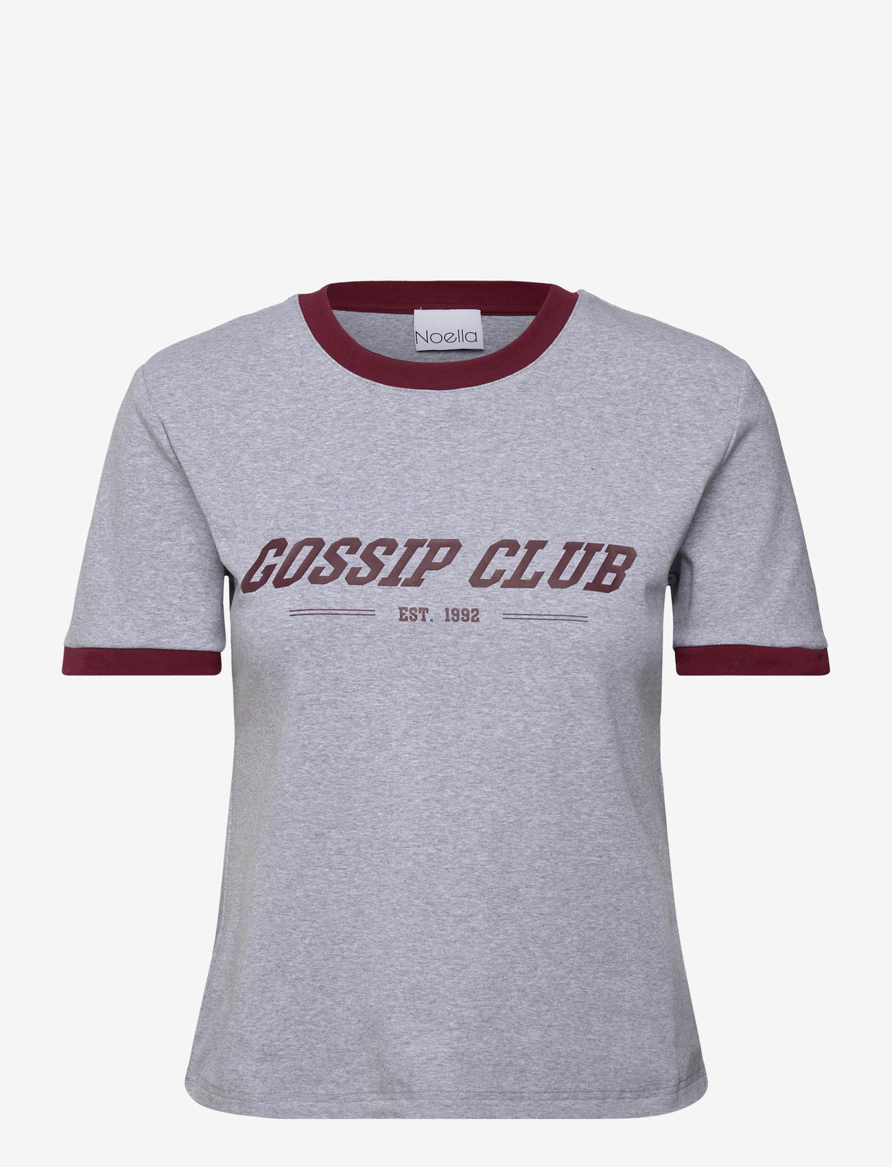 Noella - Gossip T-shirt - t-särgid - medium grey mel. - 0