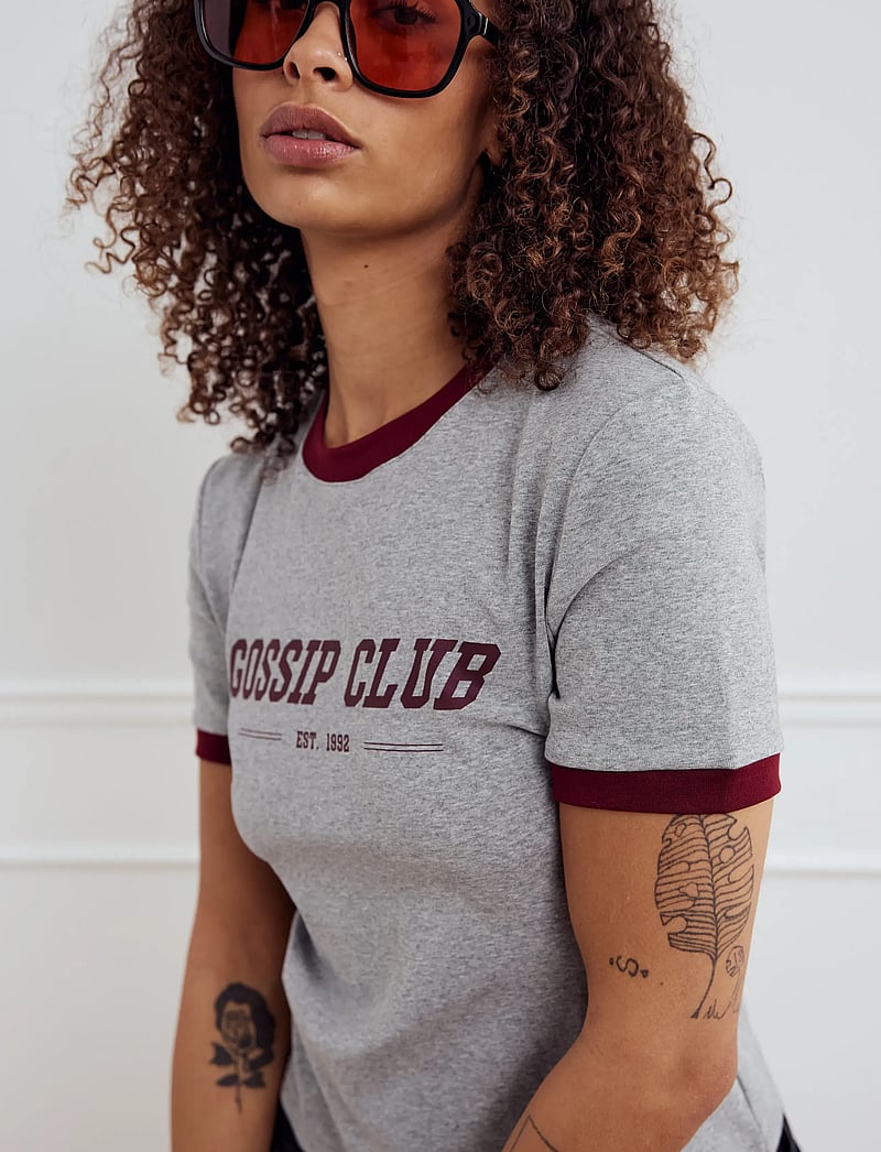 Noella - Gossip T-shirt - t-shirts - medium grey mel. - 3