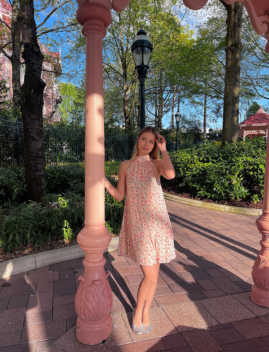 Noella - London Short Dress - minikleidid - cinthia pink print - 0