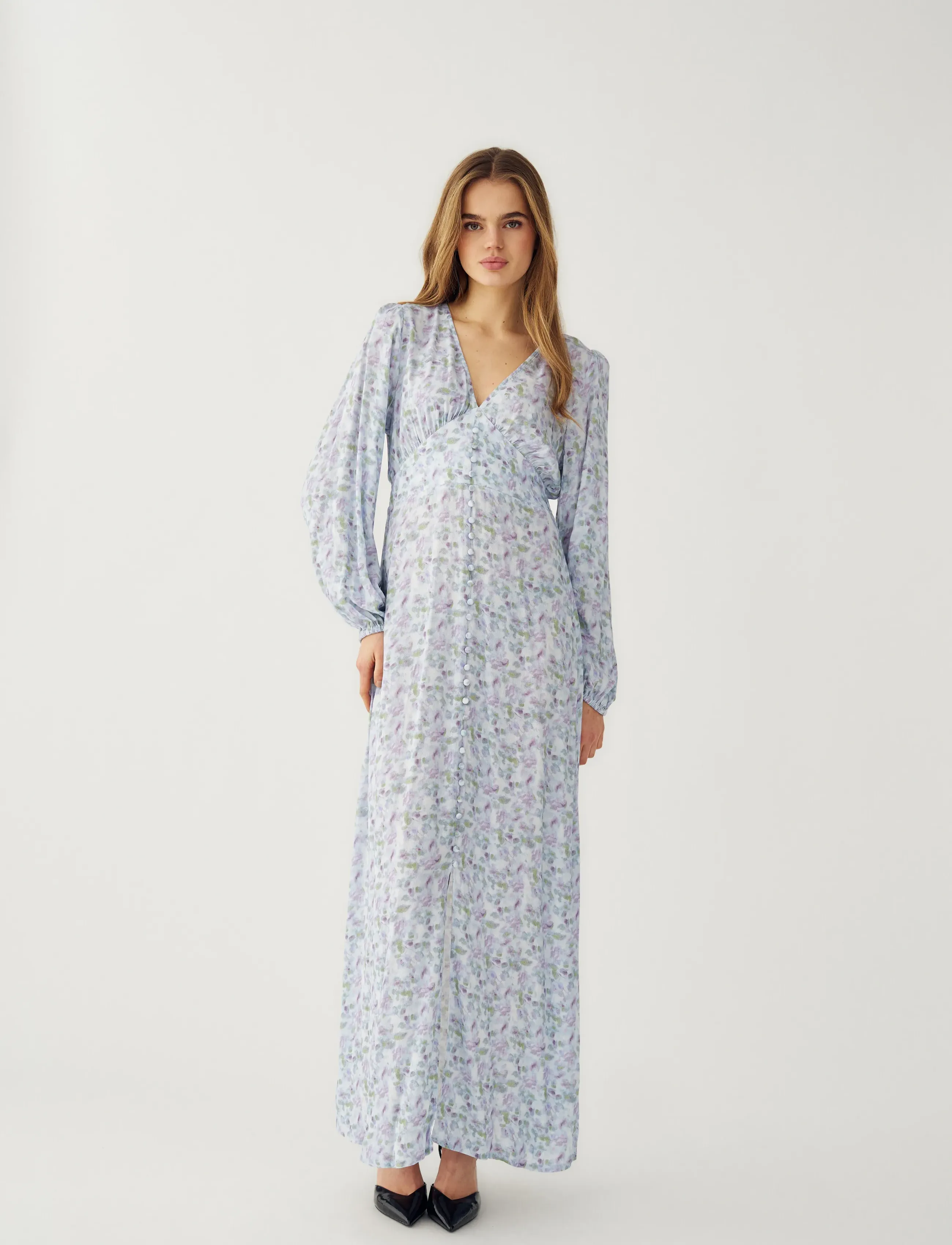 Noella Lilith Maxi Dress - Dresses - CINTHIA BLUE PRINT / blue