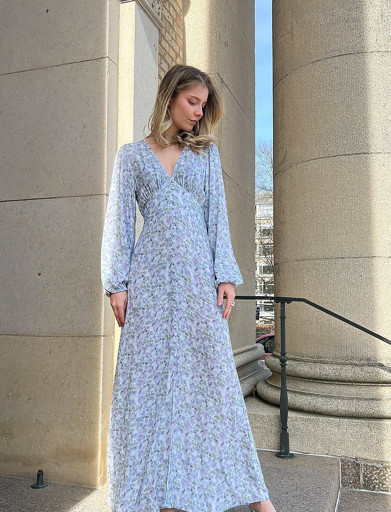 Noella - Lilith Maxi Dress - sommerkleider - cinthia blue print - 0