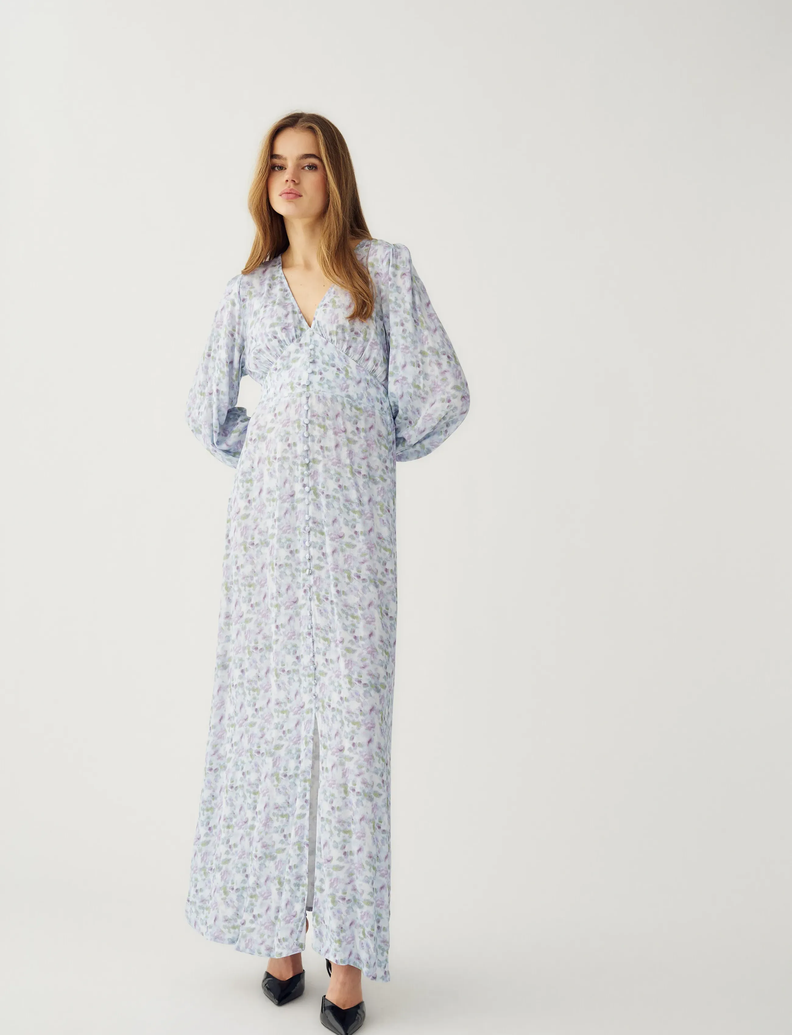 Noella - Lilith Maxi Dress - summer dresses - cinthia blue print - 3