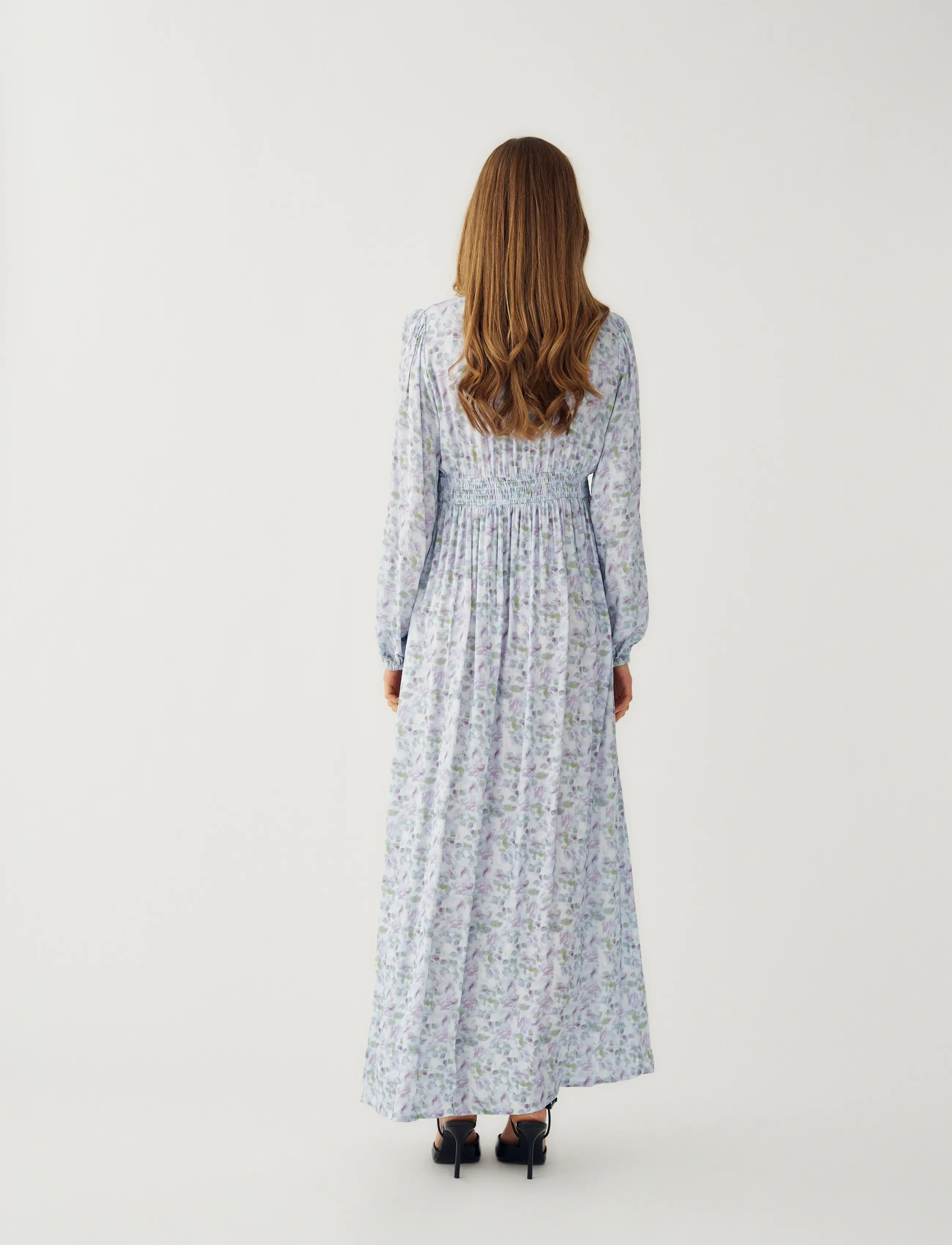 Noella - Lilith Maxi Dress - summer dresses - cinthia blue print - 4