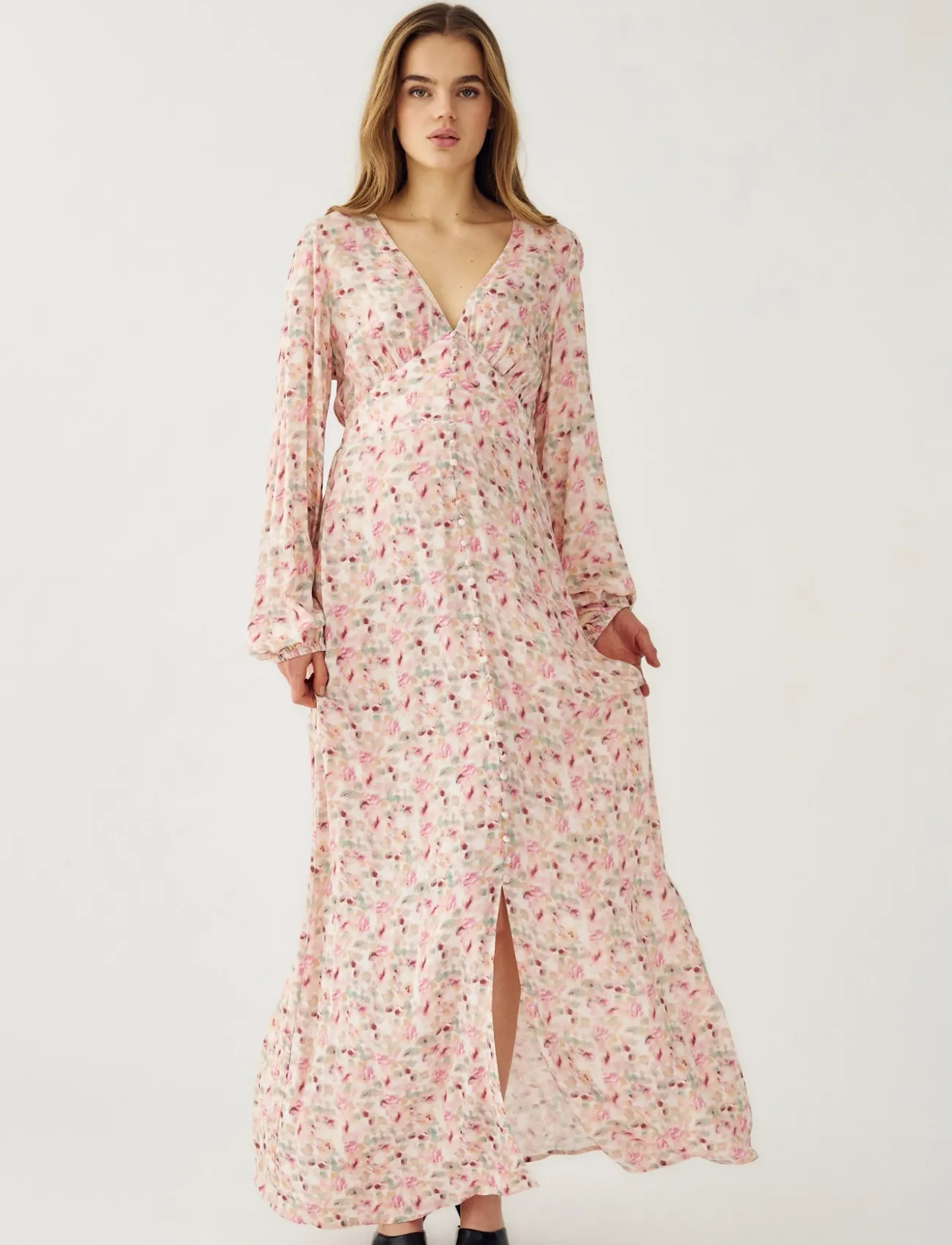 Noella Lilith Maxi Dress - Nyheder - CINTHIA PINK PRINT / pink/rose