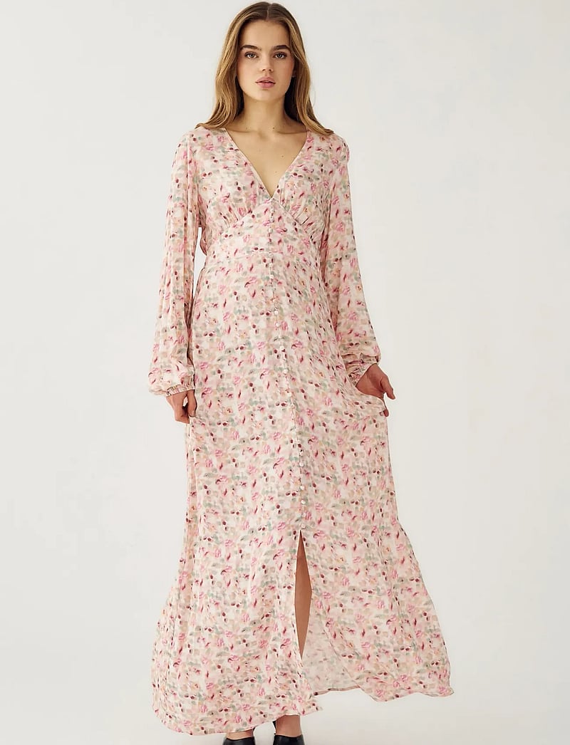Noella - Lilith Maxi Dress - sommerkleider - cinthia pink print - 0