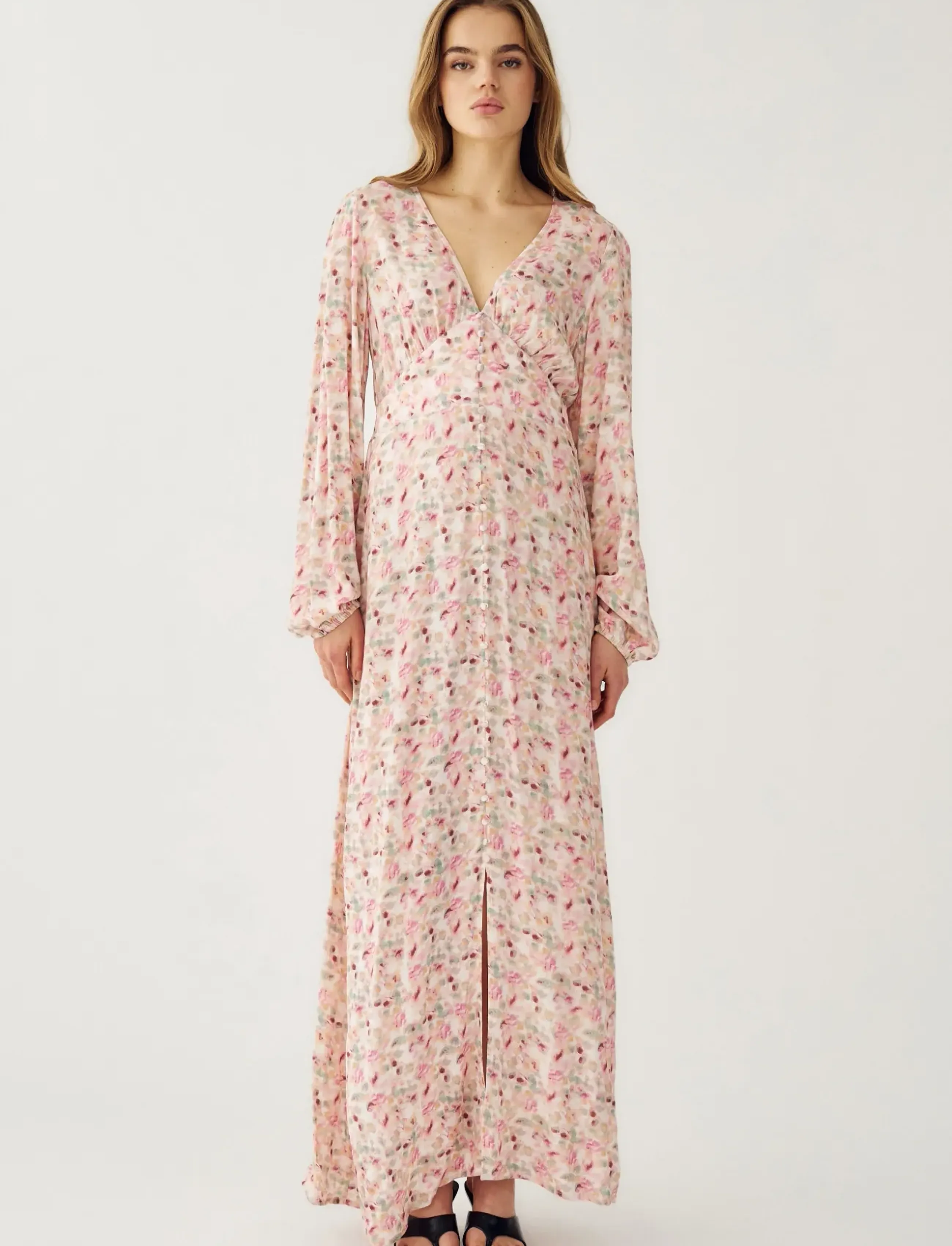 Noella - Lilith Maxi Dress - sommarklänningar - cinthia pink print - 3