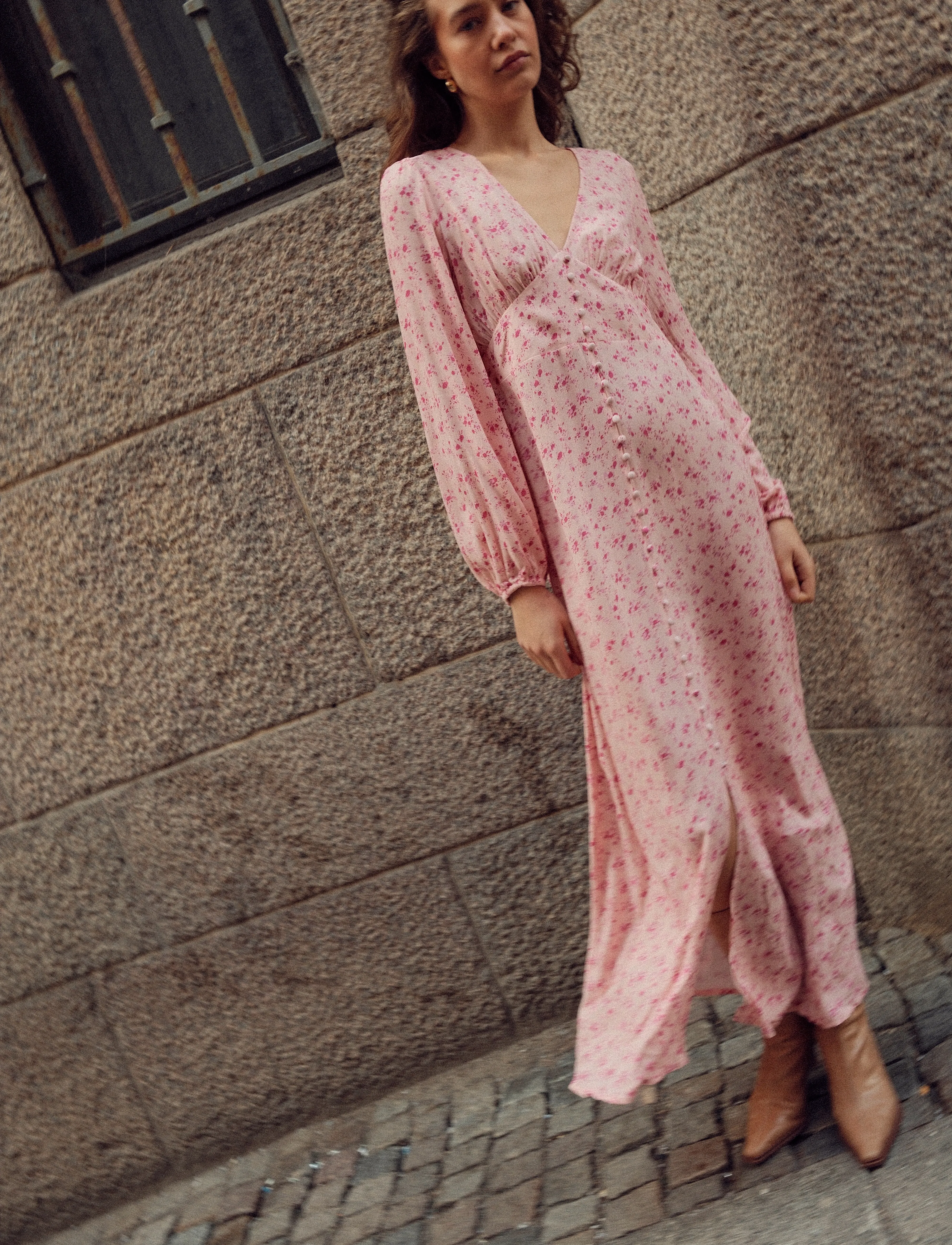 Noella - Lilith Maxi Dress - maxikleider - cheryl pink print - 3