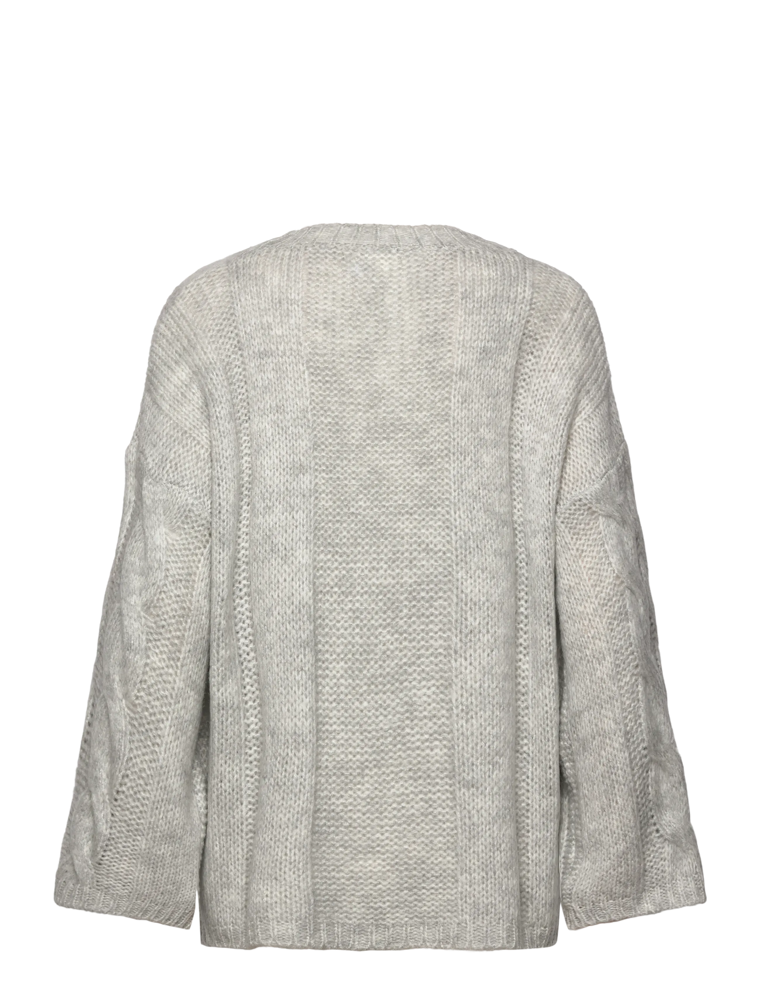 Noella - Lyza Knit - swetry - light grey melange - 2