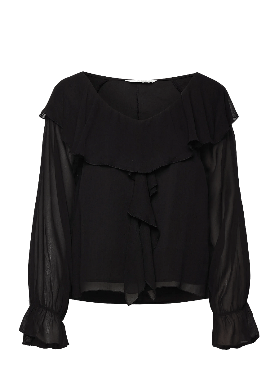 Noella - Leiana Blouse - palaidinės ilgomis rankovėmis - black - 0