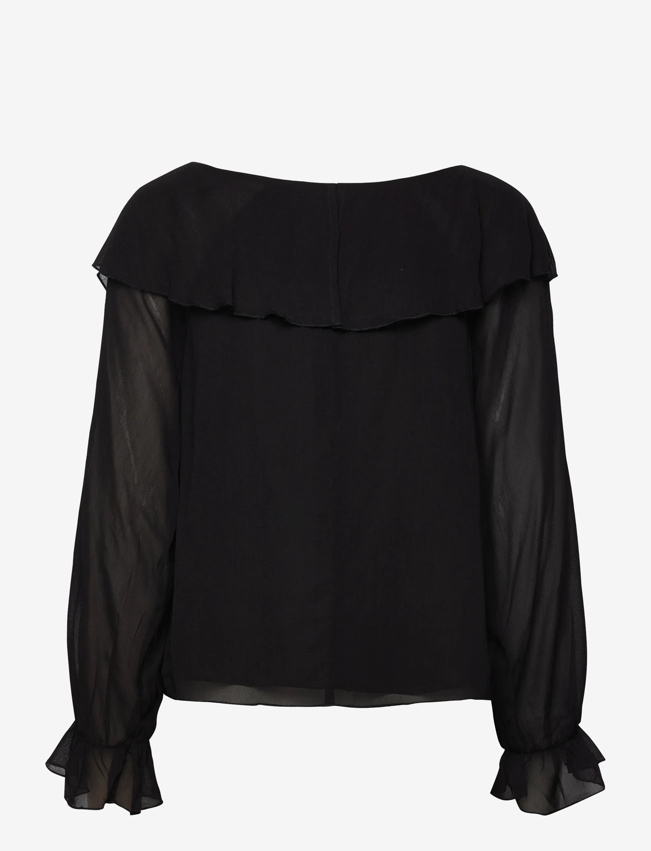 Noella - Leiana Blouse - long sleeved blouses - black - 1