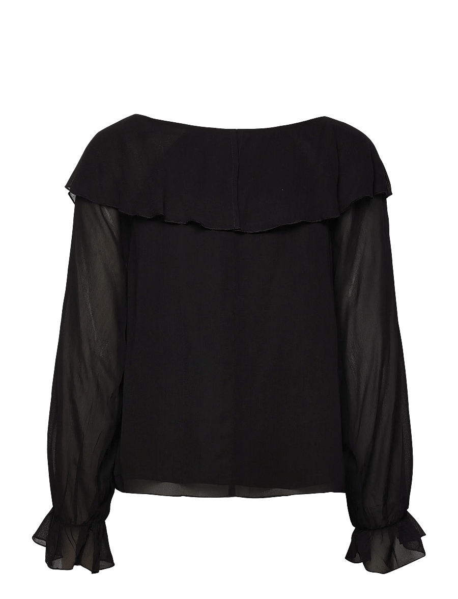 Noella - Leiana Blouse - palaidinės ilgomis rankovėmis - black - 1
