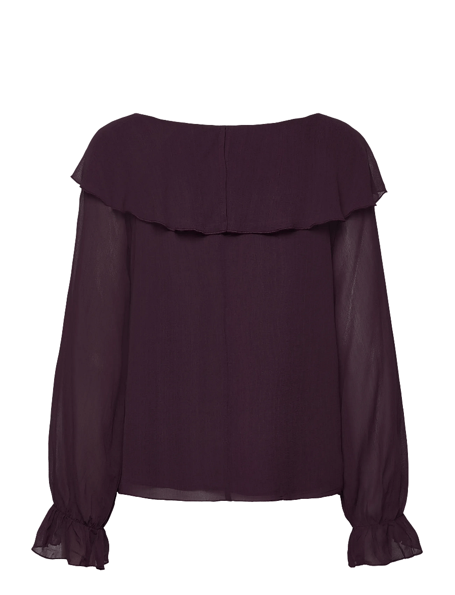 Noella - Leiana Blouse - langærmede bluser - winetasting - 2