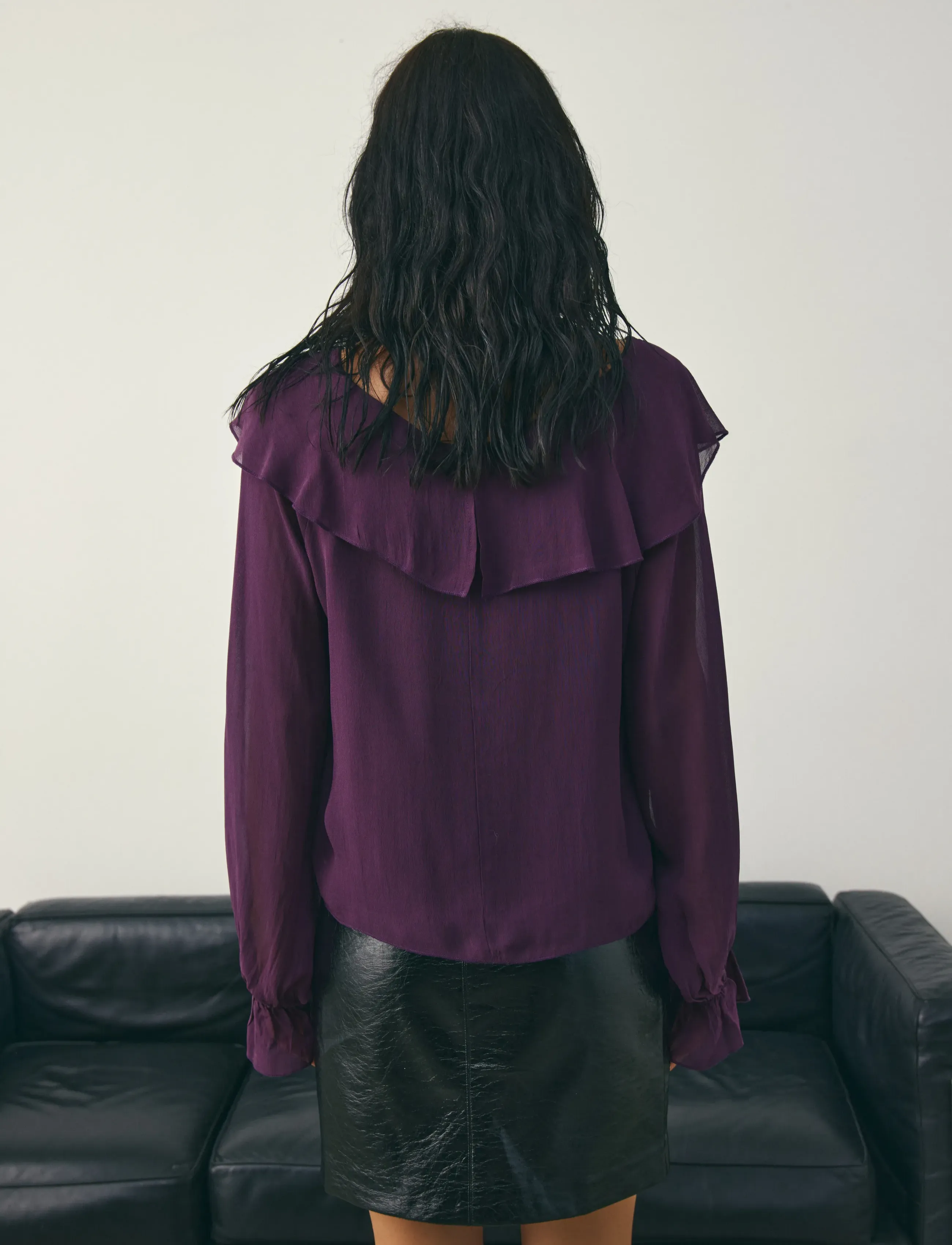 Noella - Leiana Blouse - long sleeved blouses - winetasting - 4
