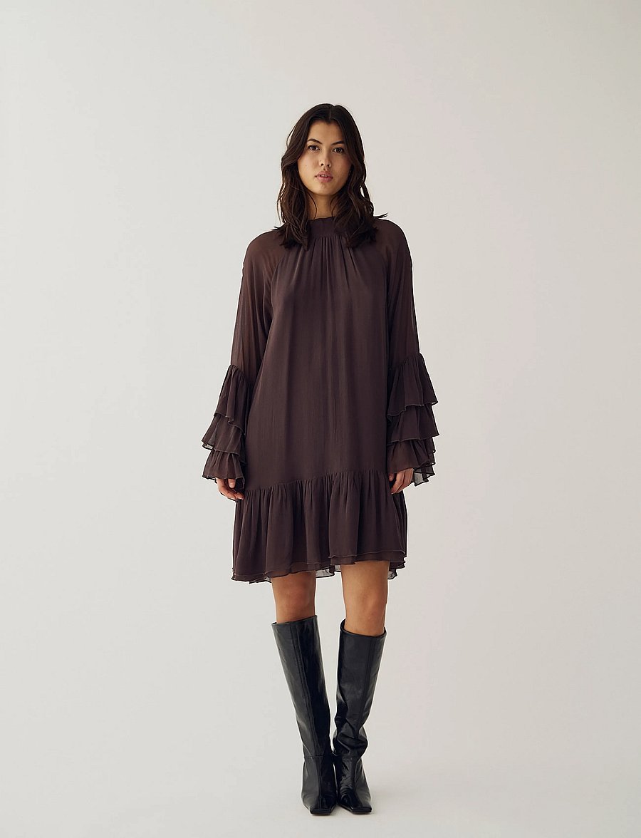 Noella - Lavanna Dress - festkjoler - chocolate - 0