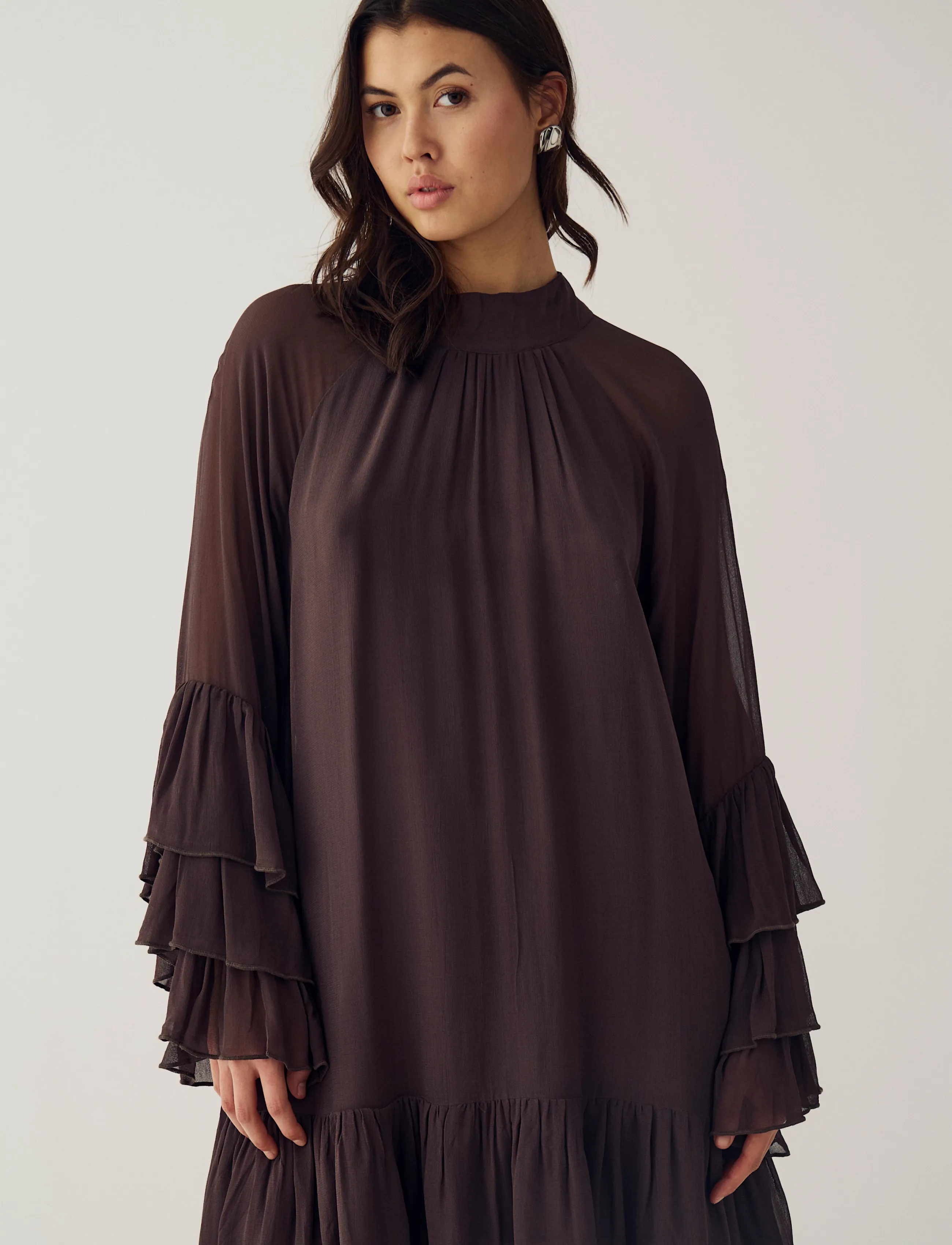 Noella - Lavanna Dress - festkjoler - chocolate - 4