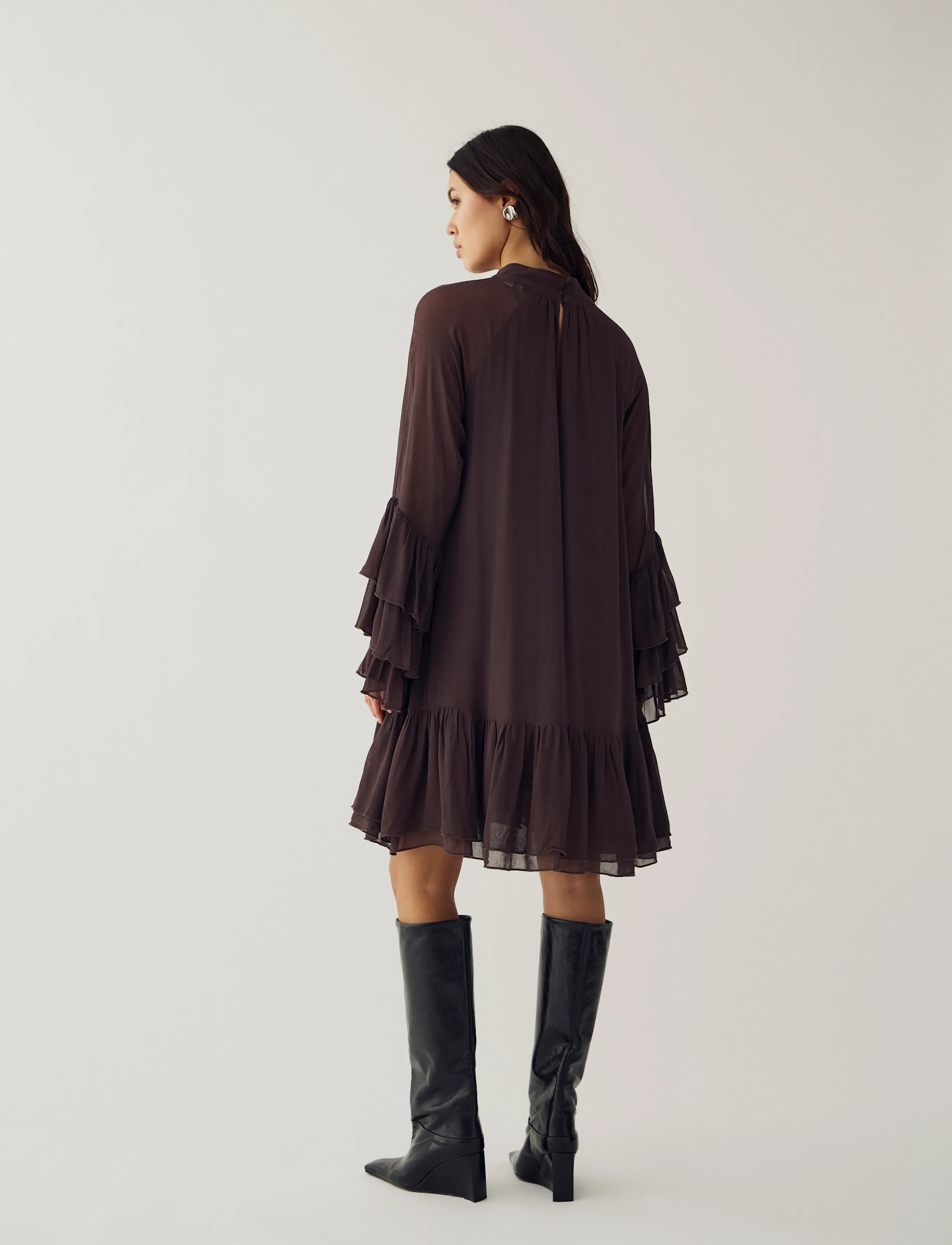 Noella - Lavanna Dress - festkjoler - chocolate - 5