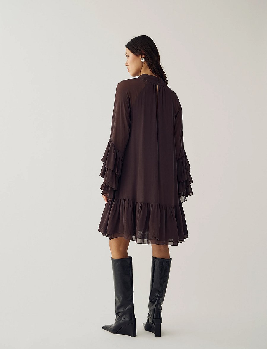 Noella - Lavanna Dress - festkjoler - chocolate - 5
