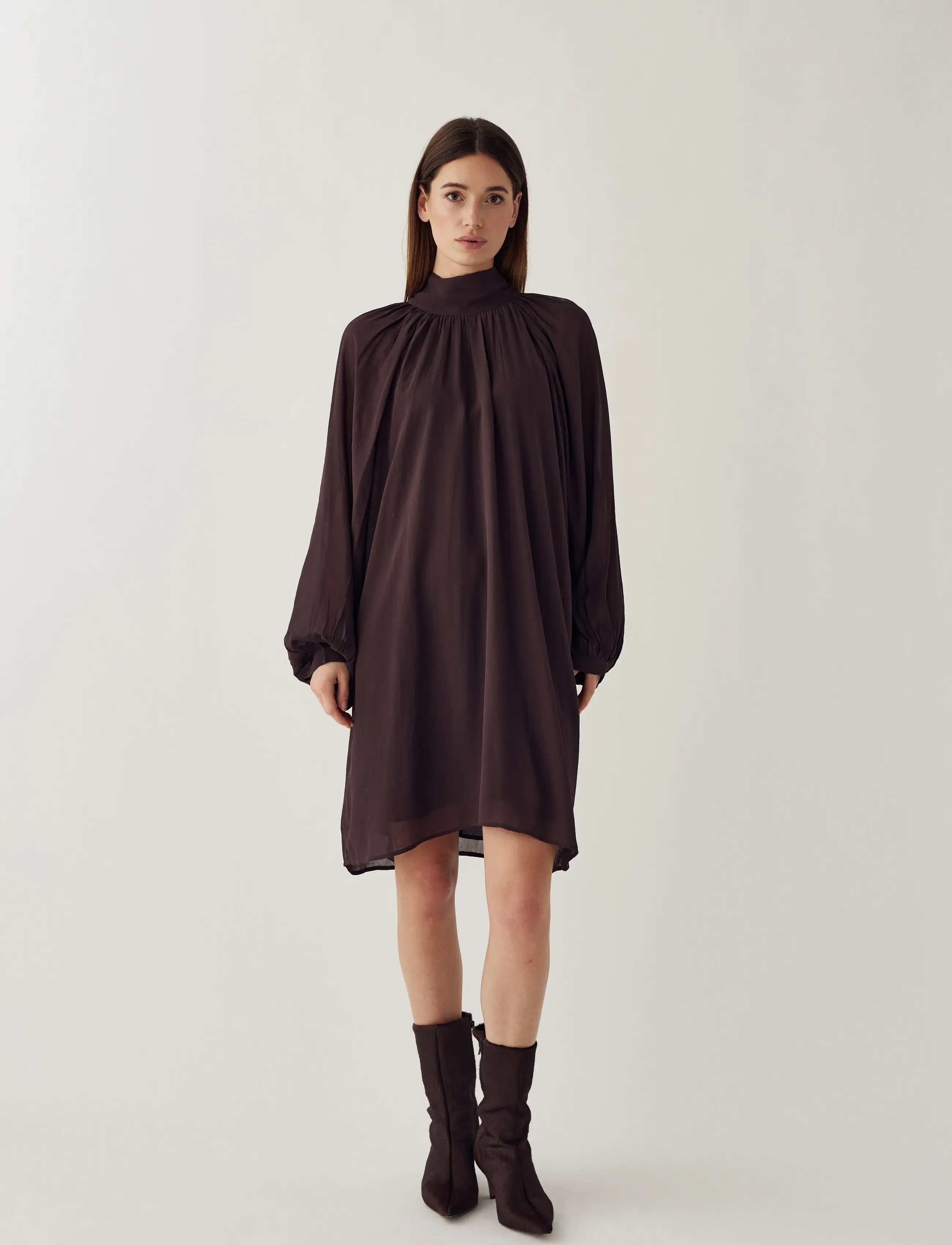 Noella - N-Lorenia Dress - sukienki letnie - chocolate - 4