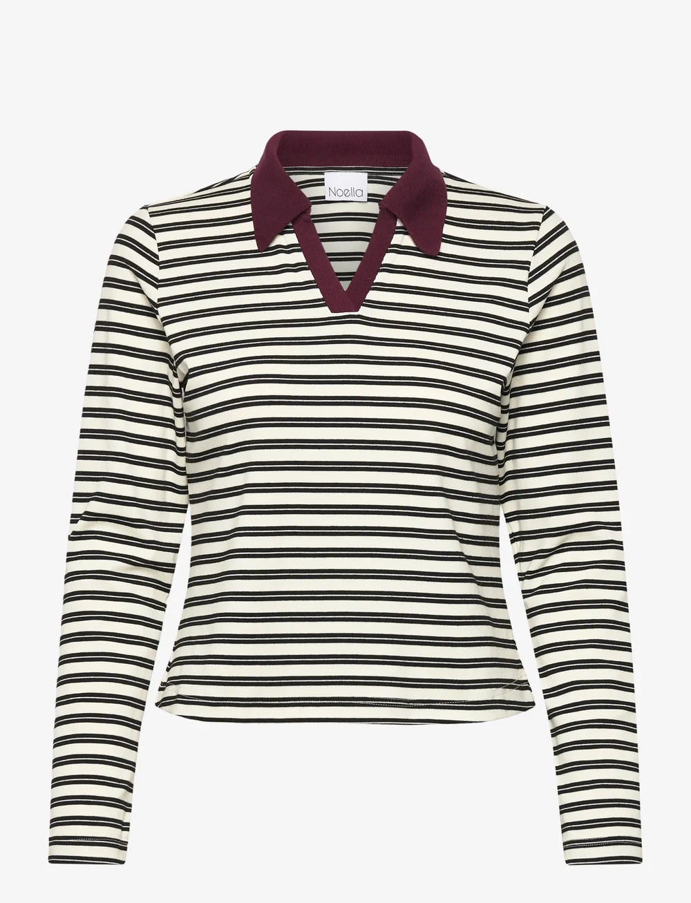 Noella - Luane Top - långärmade toppar - caryll black stripe - 1