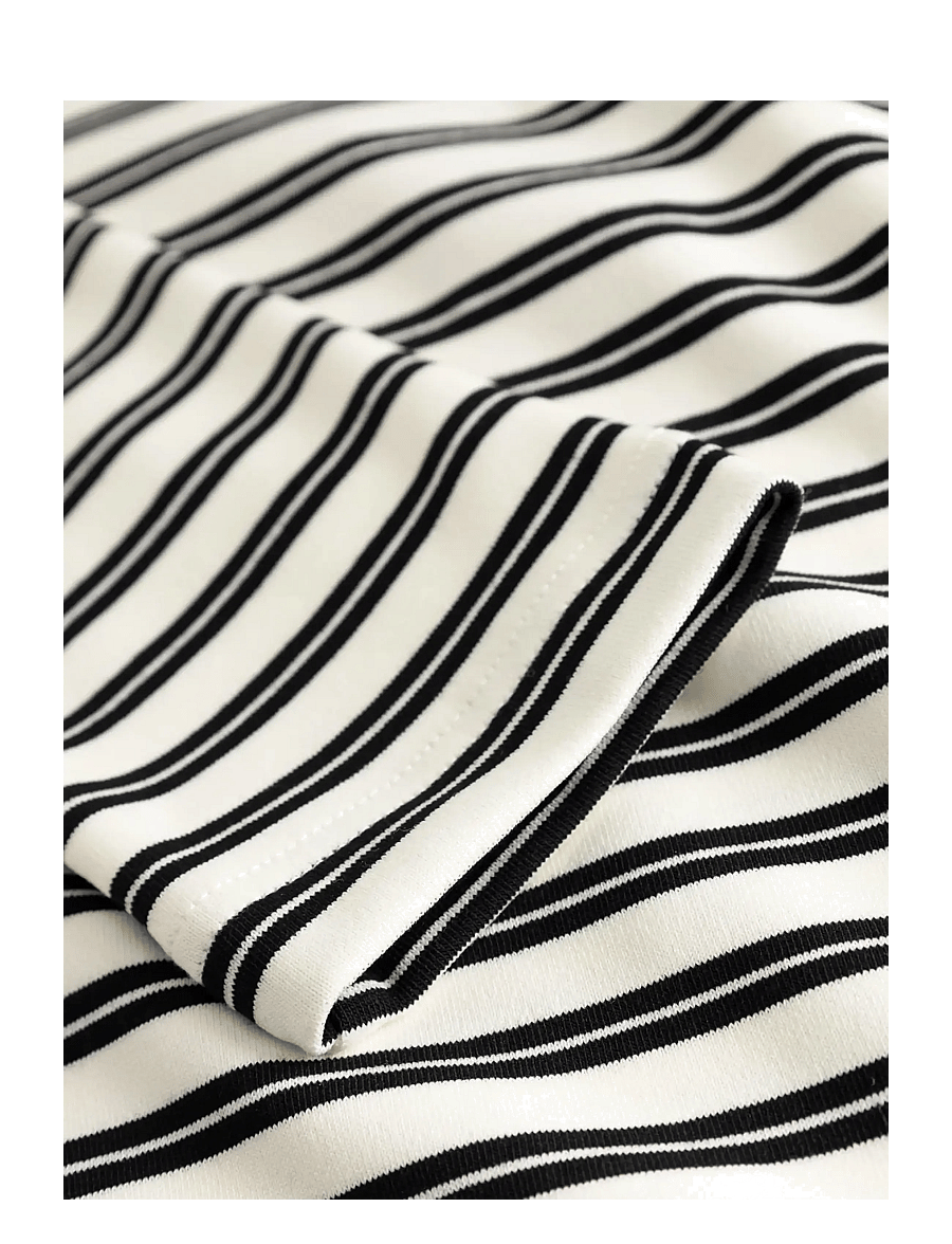 Noella - Luane Top - langärmlige tops - caryll black stripe - 4