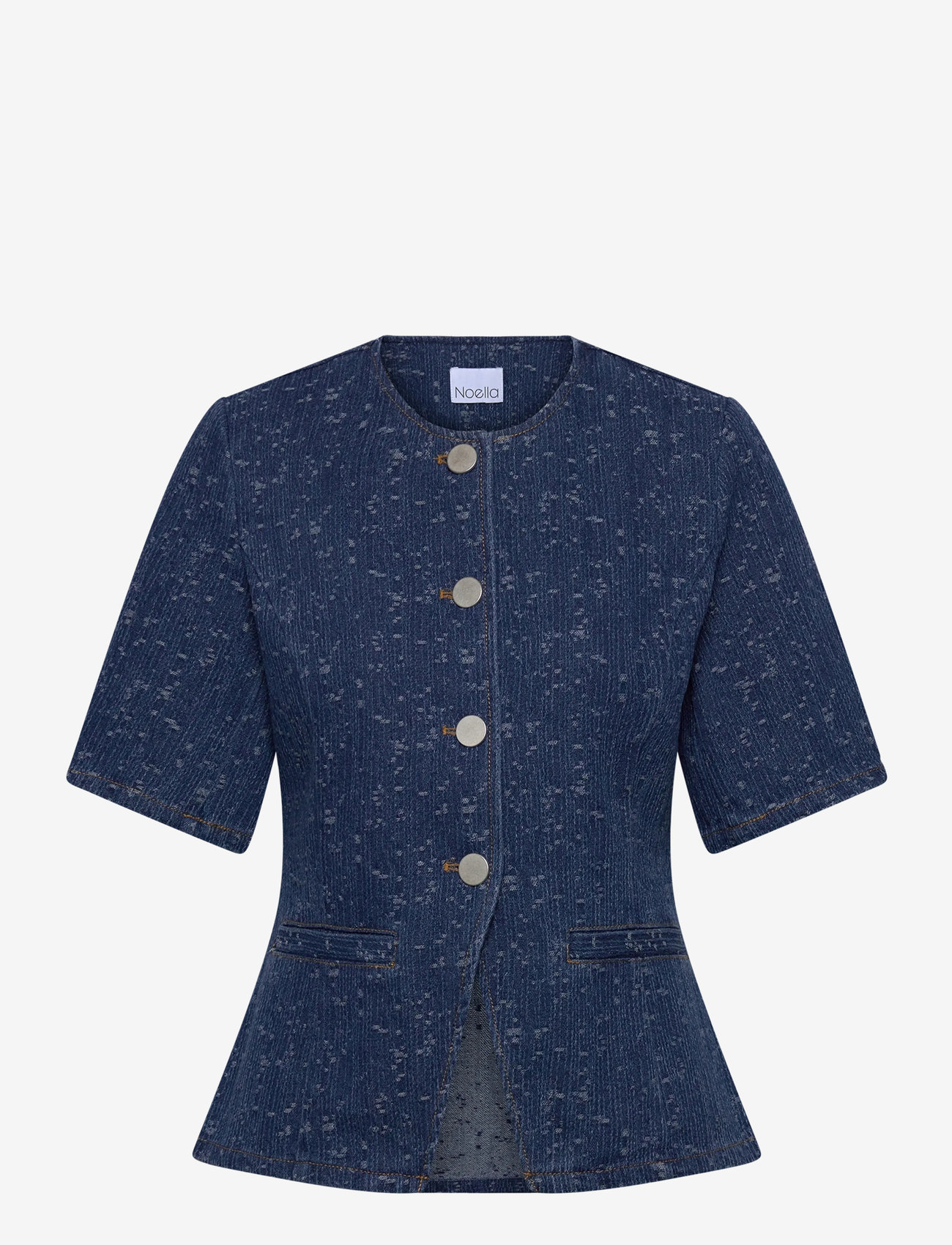 Noella - Kasundra Blazer - kortärmade blusar - blue wash - 1