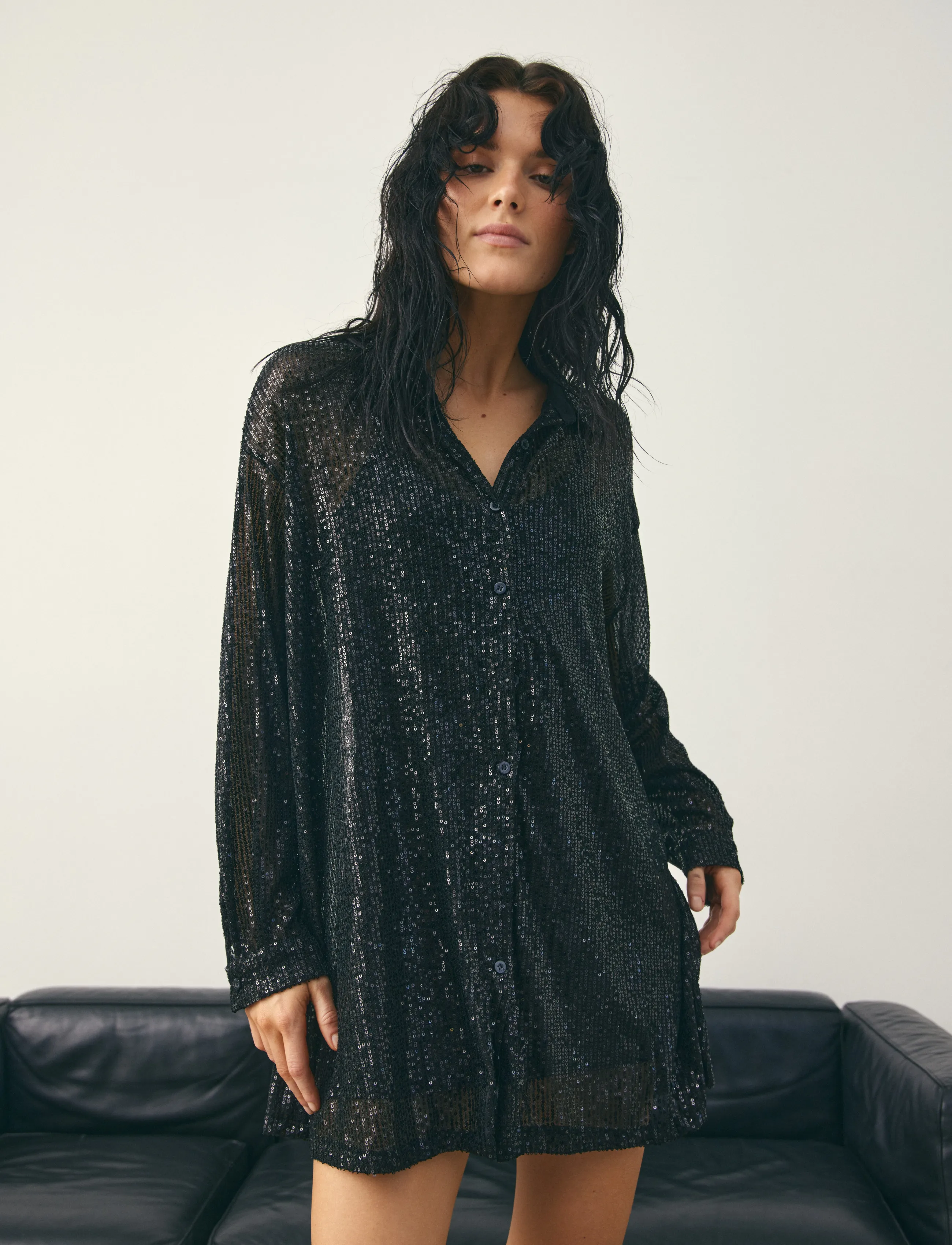 Noella Lizanne Shirt - Blusar & Skjortor - BLACK / black