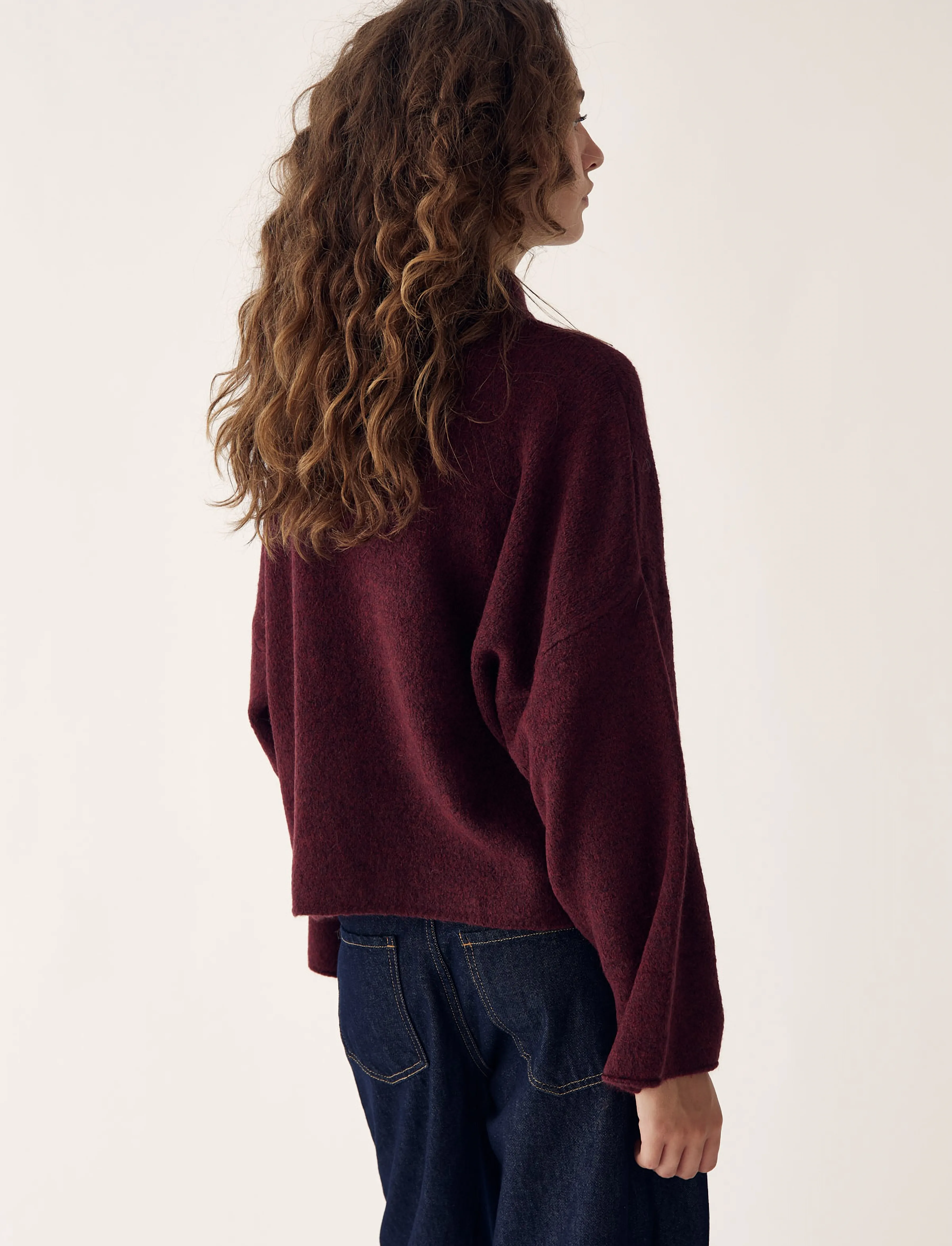 Noella - Lynzey Knit - striktrøjer - wine - 3