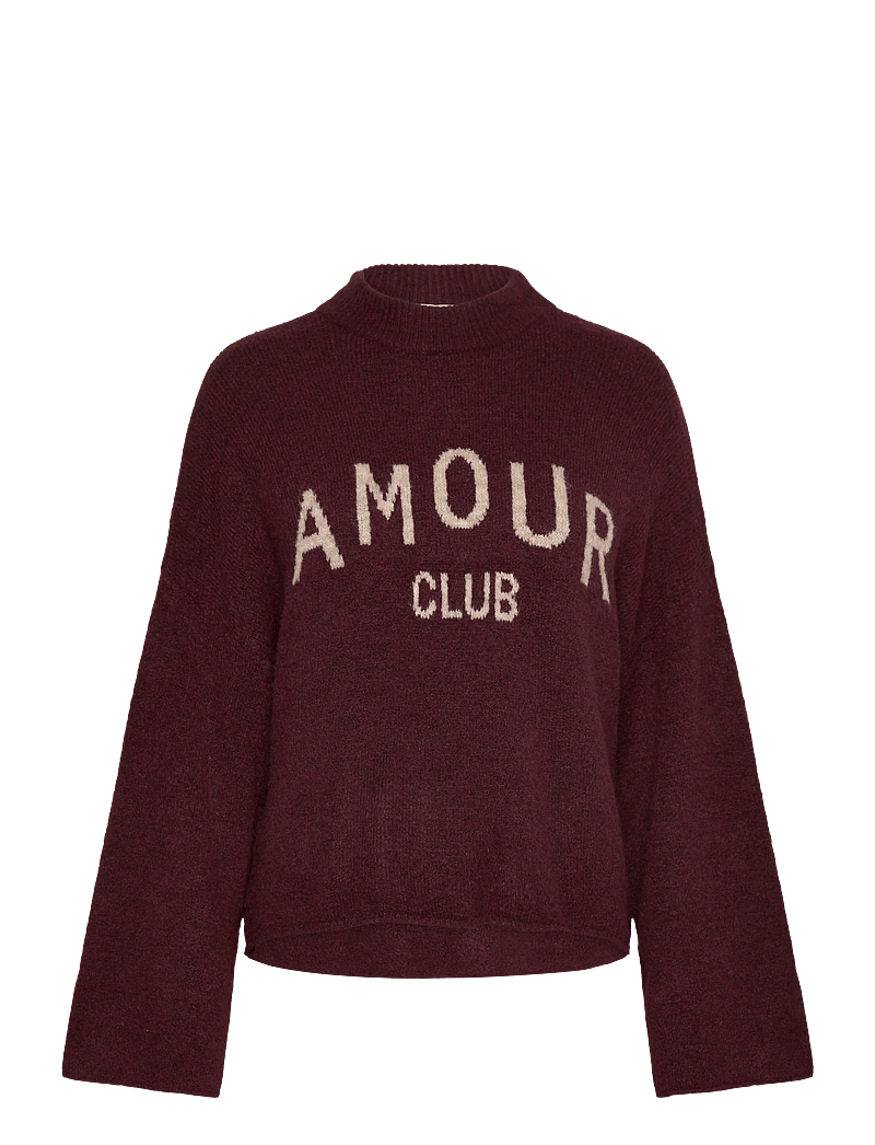 Noella - Amour Club Knit - striktrøjer - wine beige - 0