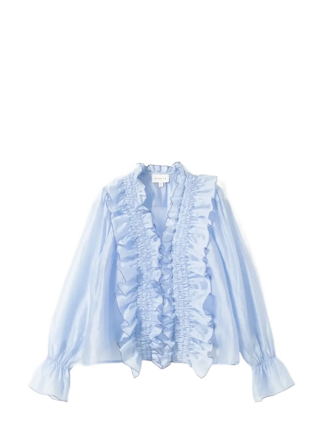 Noella N-Myrtia Blouse - Långärmade blusar - AIR BLUE / blue