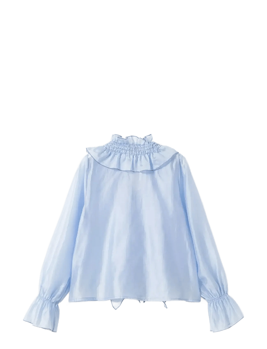Noella - N-Myrtia Blouse - palaidinės ilgomis rankovėmis - air blue - 2