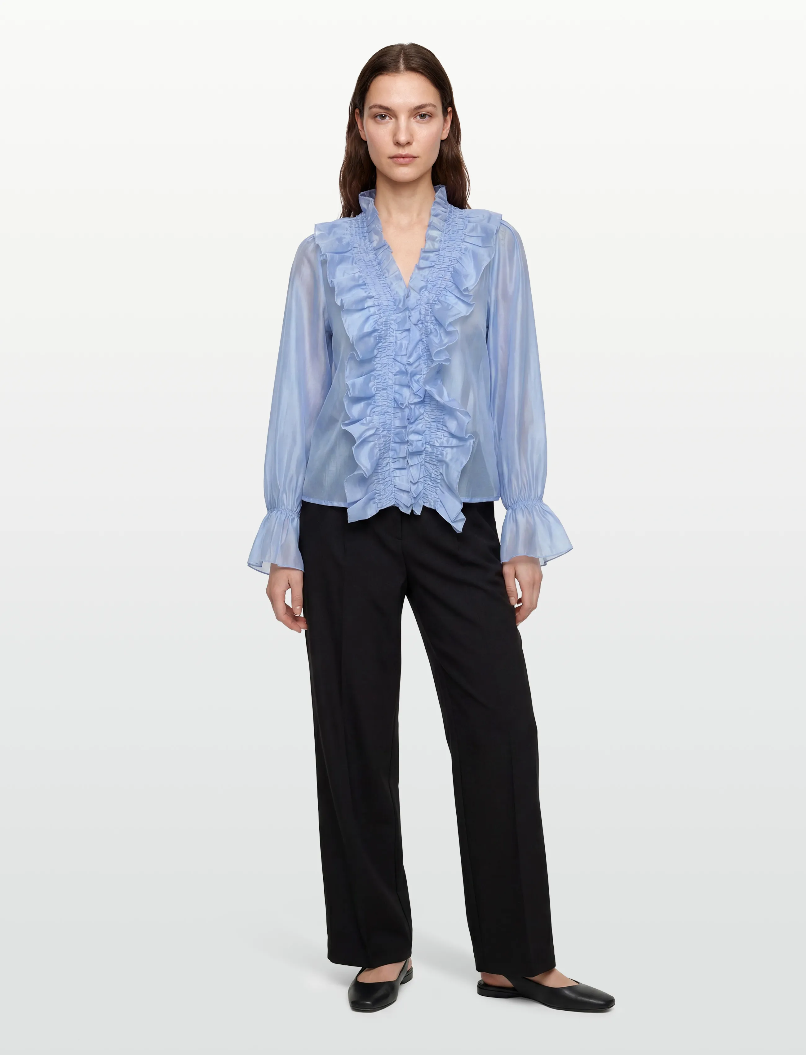 Noella N-Myrtia Blouse - Blūzes - AIR BLUE / blue
