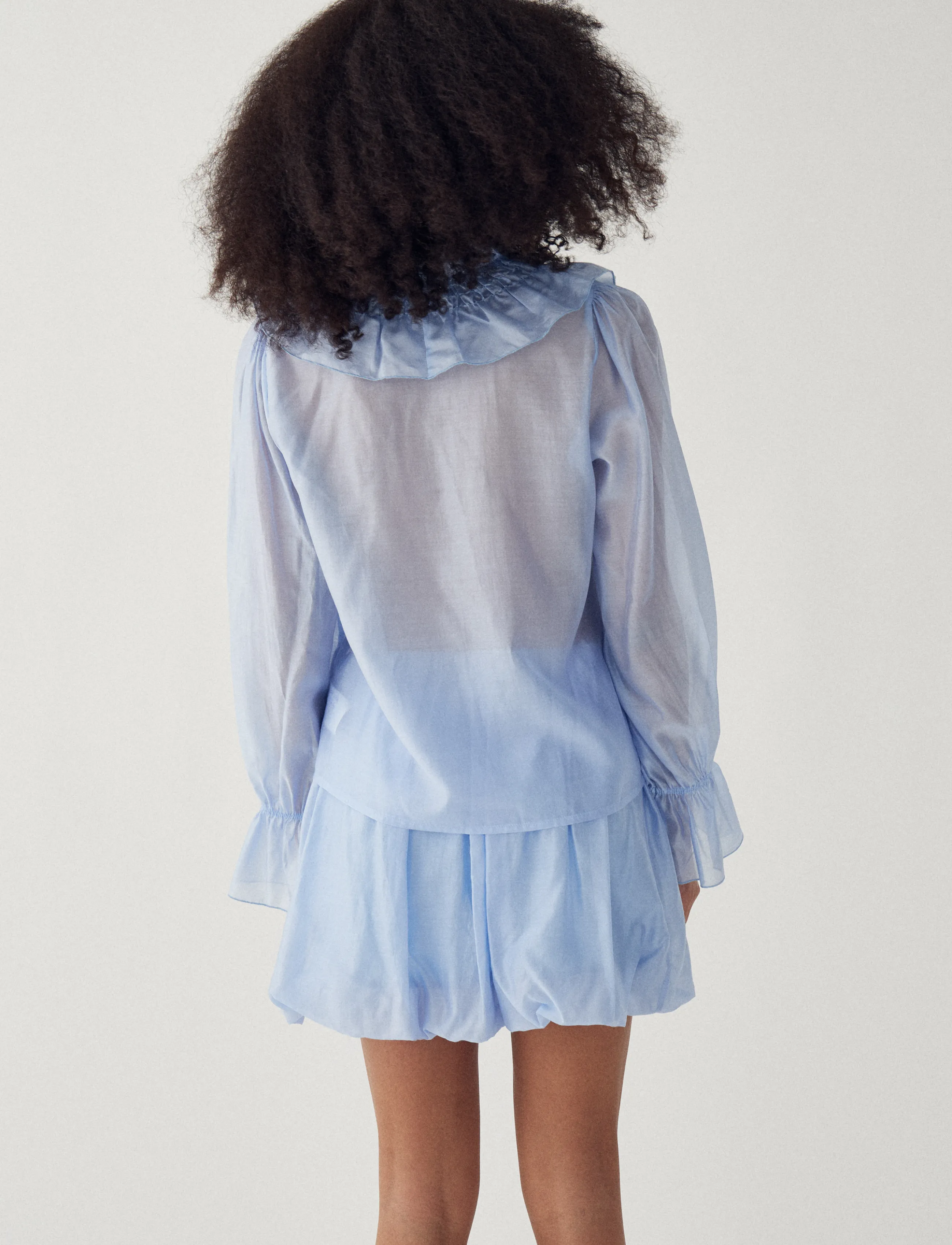 Noella - N-Myrtia Blouse - palaidinės ilgomis rankovėmis - air blue - 5