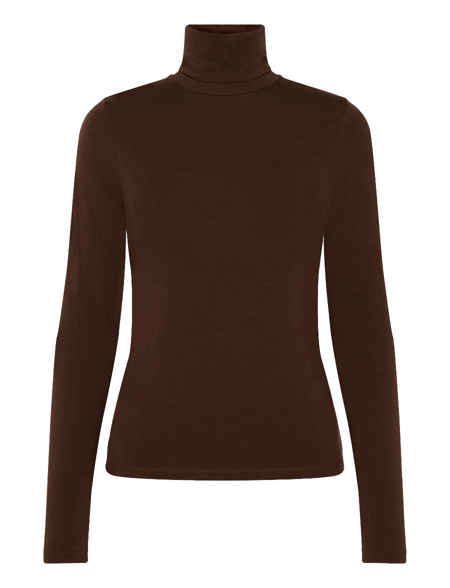 Noella - Libinette Top - rollkragenpullover - chocolate - 1