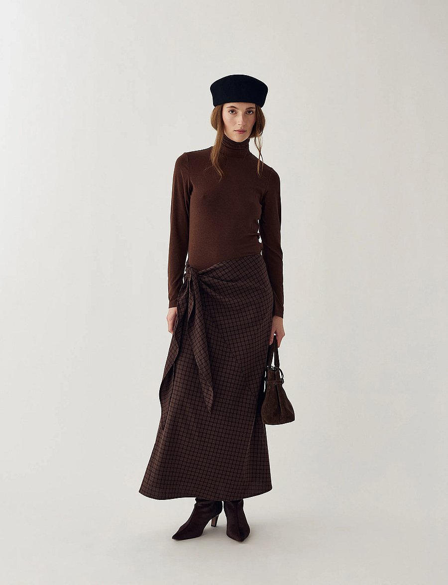 Noella - Libinette Top - rollkragenpullover - chocolate - 0