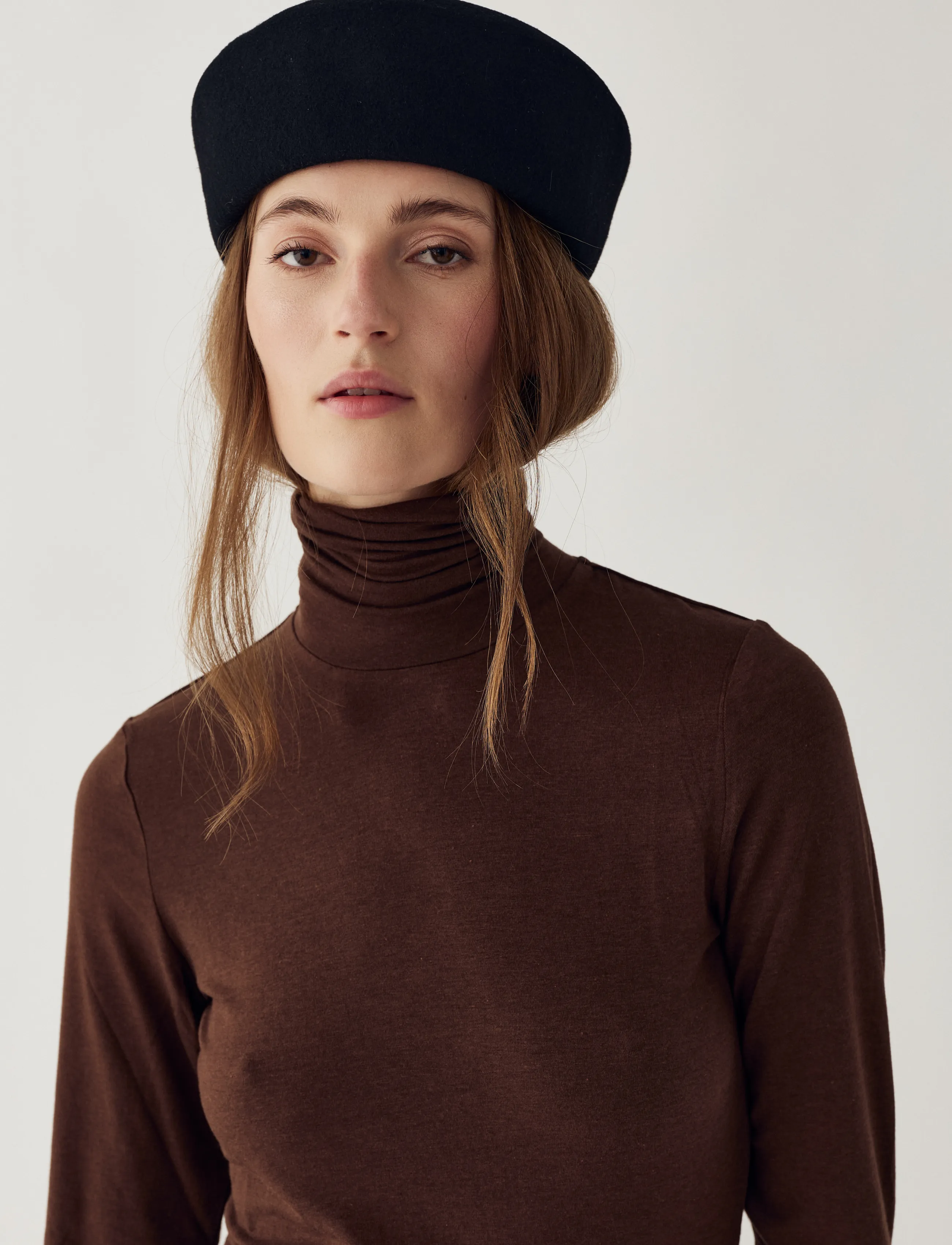 Noella - Libinette Top - rollkragenpullover - chocolate - 3