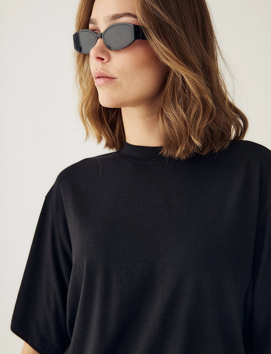 Noella - N-Maple T-shirt - t-shirts - black - 5
