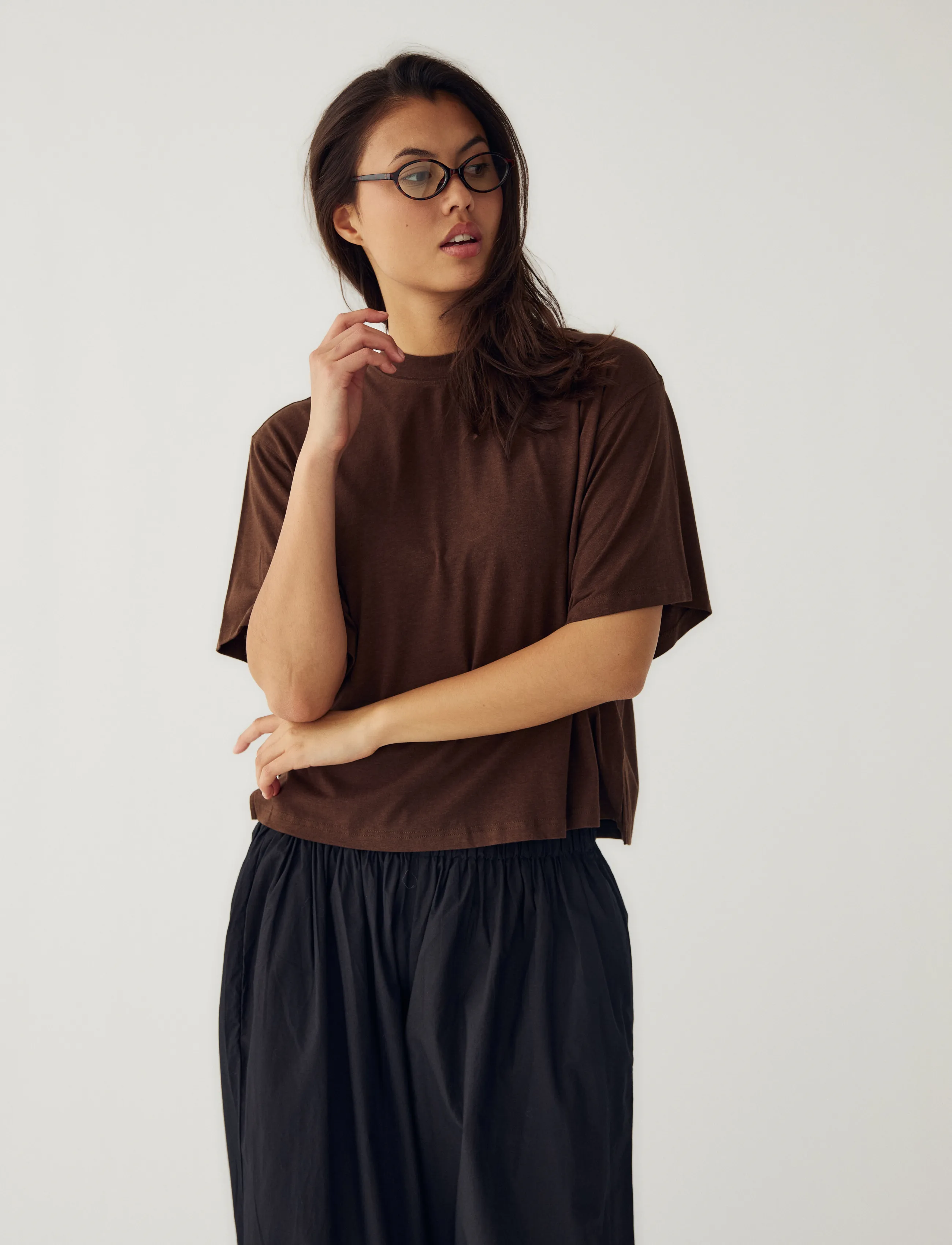 Noella - N-Maple T-shirt - t-shirts - chocolate - 4