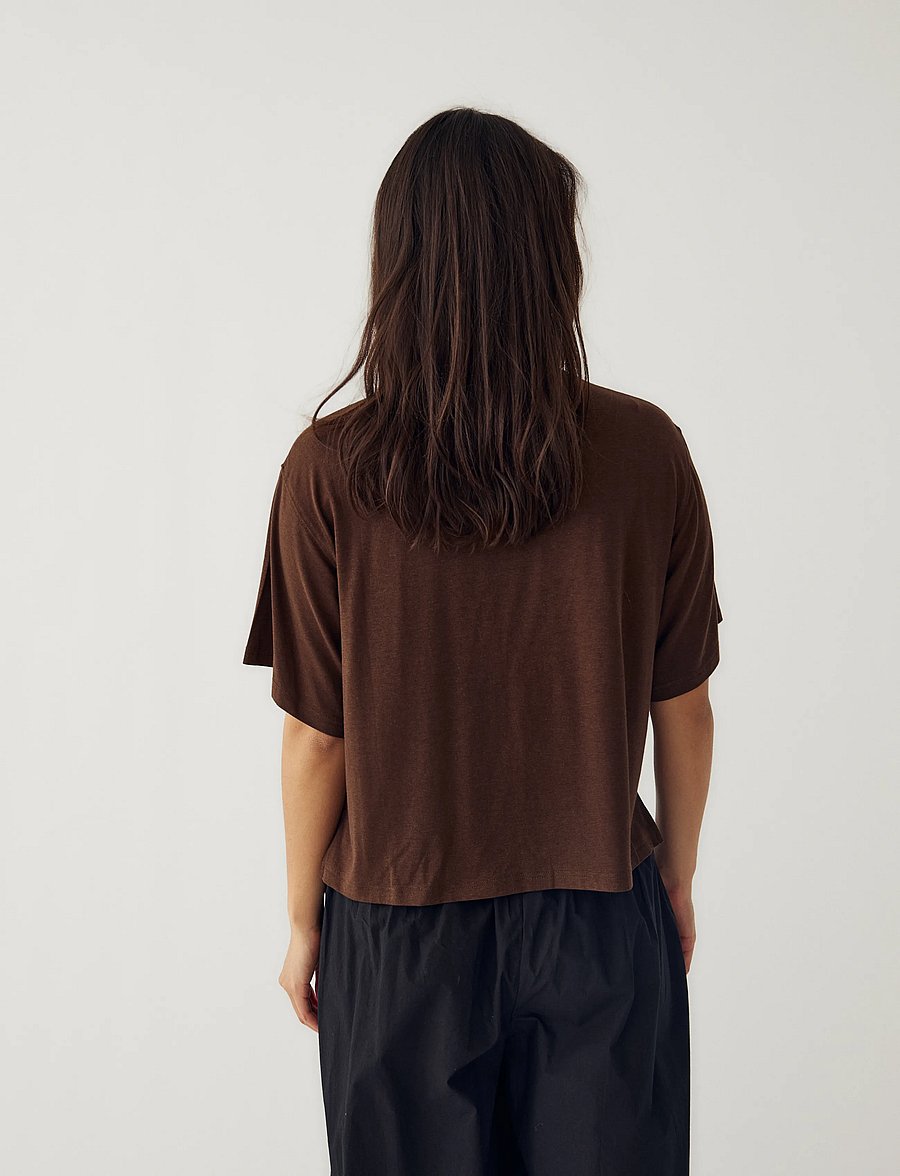 Noella - N-Maple T-shirt - t-shirts - chocolate - 5