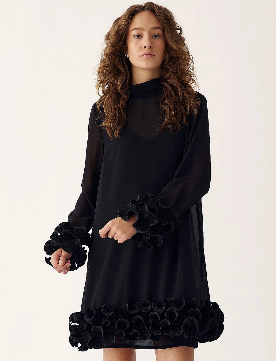 Noella - Latania Dress - lyhyet mekot - black - 0