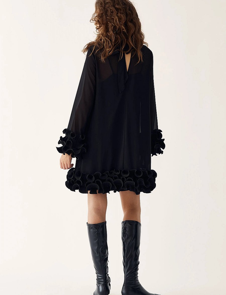 Noella - Latania Dress - lyhyet mekot - black - 3