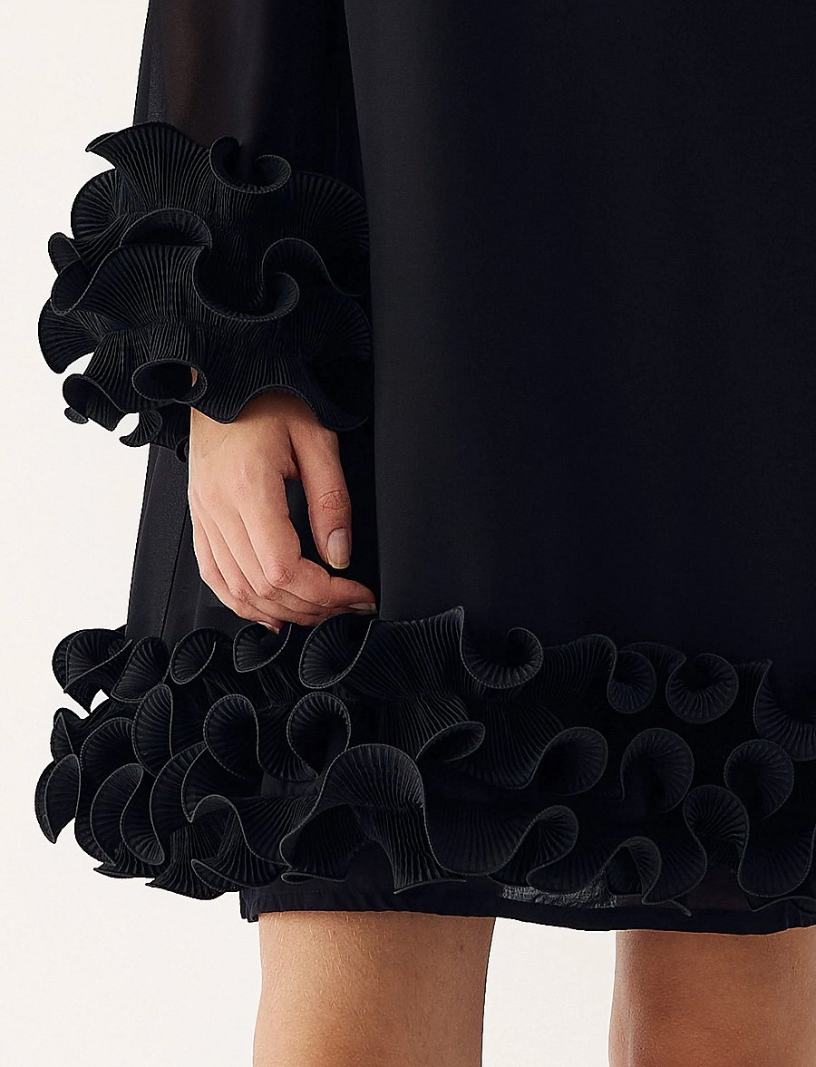 Noella - Latania Dress - lyhyet mekot - black - 4