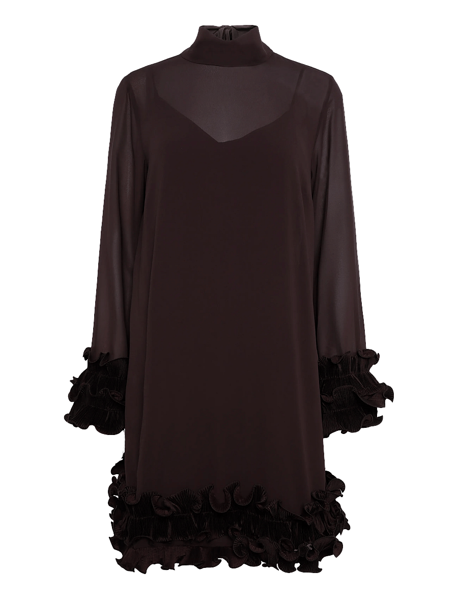 Noella - Latania Dress - korte kjoler - chocolate - 1
